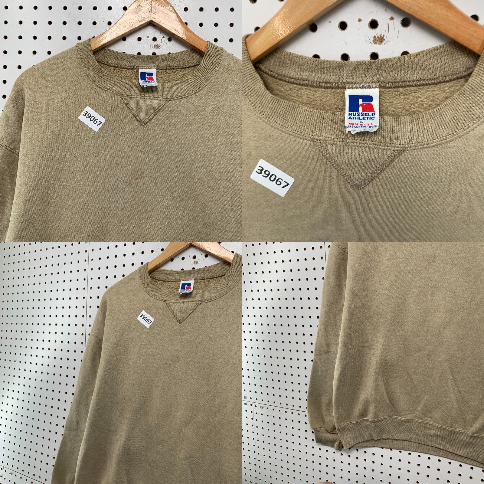 Russell Athletic VINTAGE Russell Athletic Sweatshirt Crewneck Men L Brown 90s Distress USA Sweatshirt Mens Size US L / EU 52-54 / 3 - 8 Thumbnail
