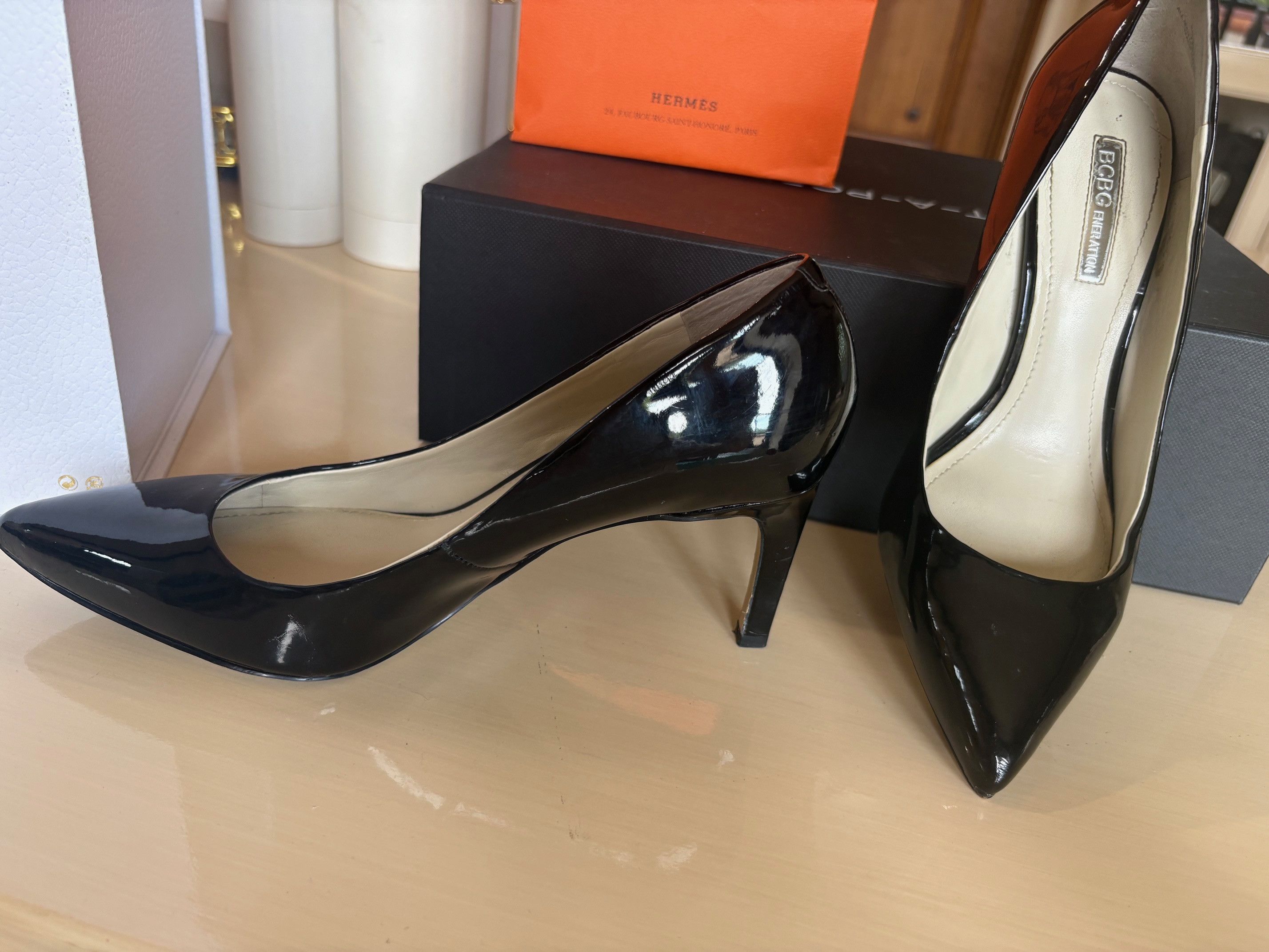 BCBGeneration Bcbgeneration Black patent heels Size US 7 / IT 37 - 3 Thumbnail