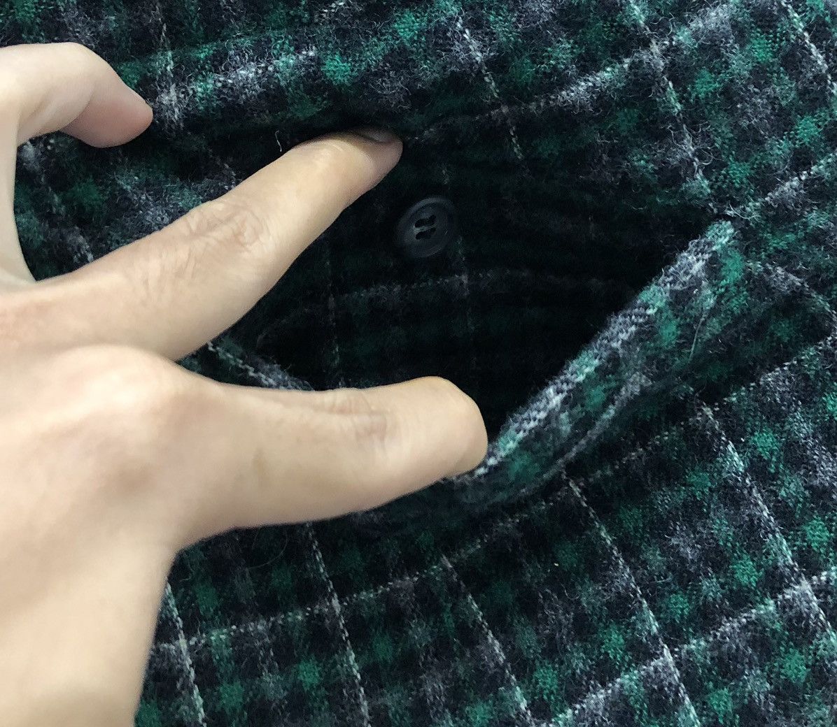 Vintage Vintage A.T Tapered Green Check Wool Pants – Made in Japan Size US 26 / EU 42 - 9 Thumbnail