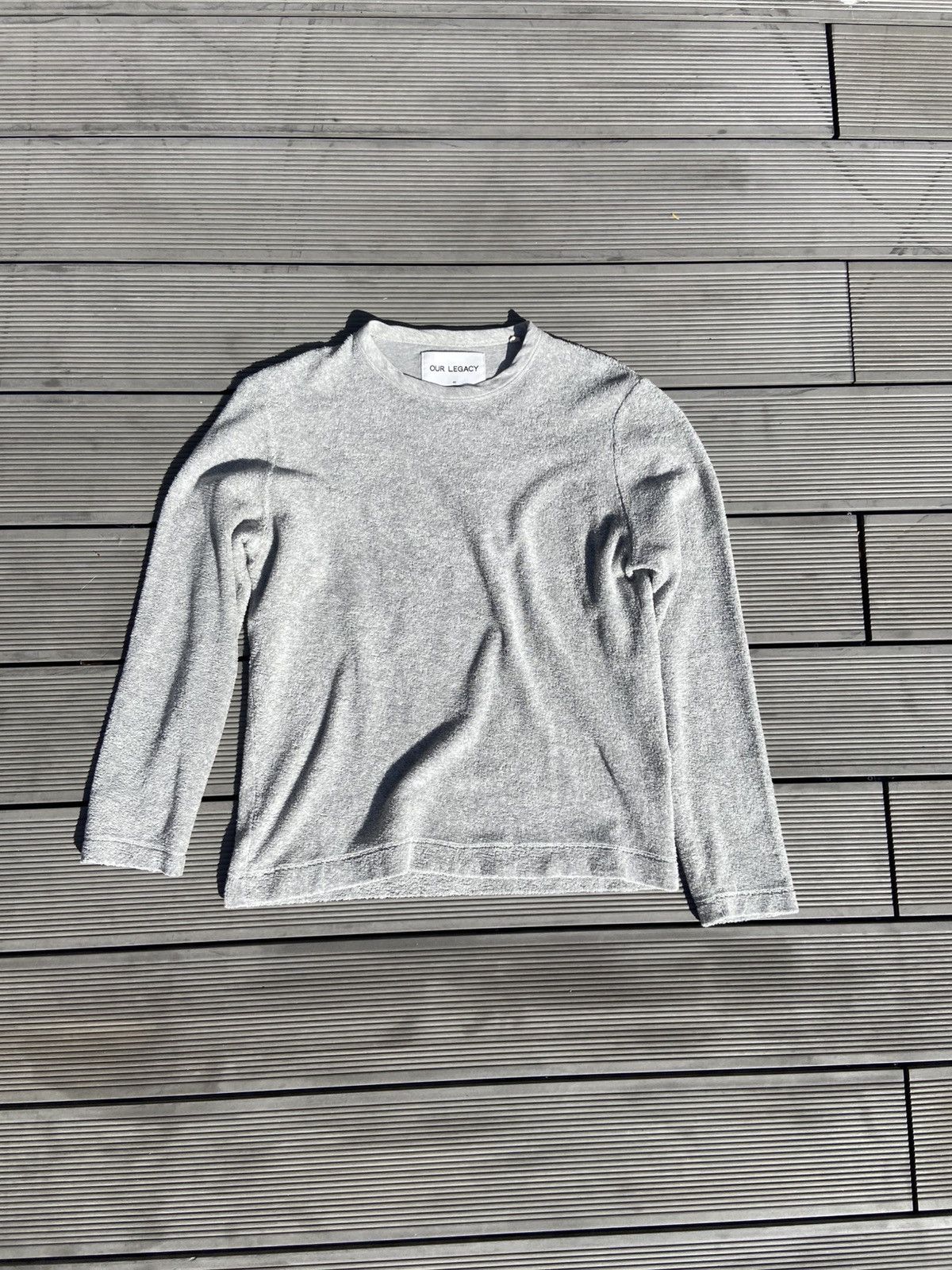 Our Legacy Our Legacy SS16 Terry Long Sleeve – Grey Melange Size US S / EU 44-46 / 1 - 1 Thumbnail