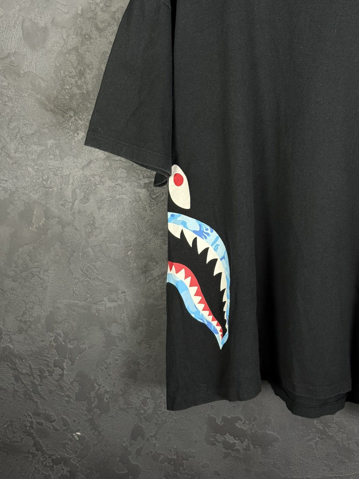 Bape Варе Bape Flame Side Shark Black Men’s Tee Size US XXL / EU 58 / 5 - 6 Thumbnail
