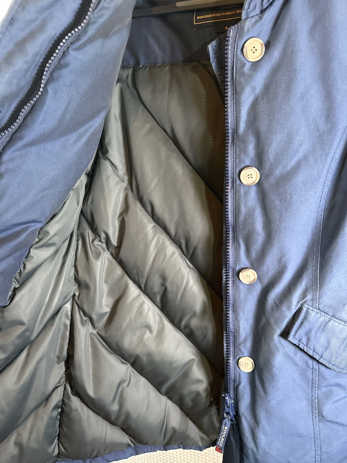 Woolrich Woolen Mills Woolrich Arctic Parka Blue Down Women’s Jacket Size S / US 4 / IT 40 - 9 Thumbnail