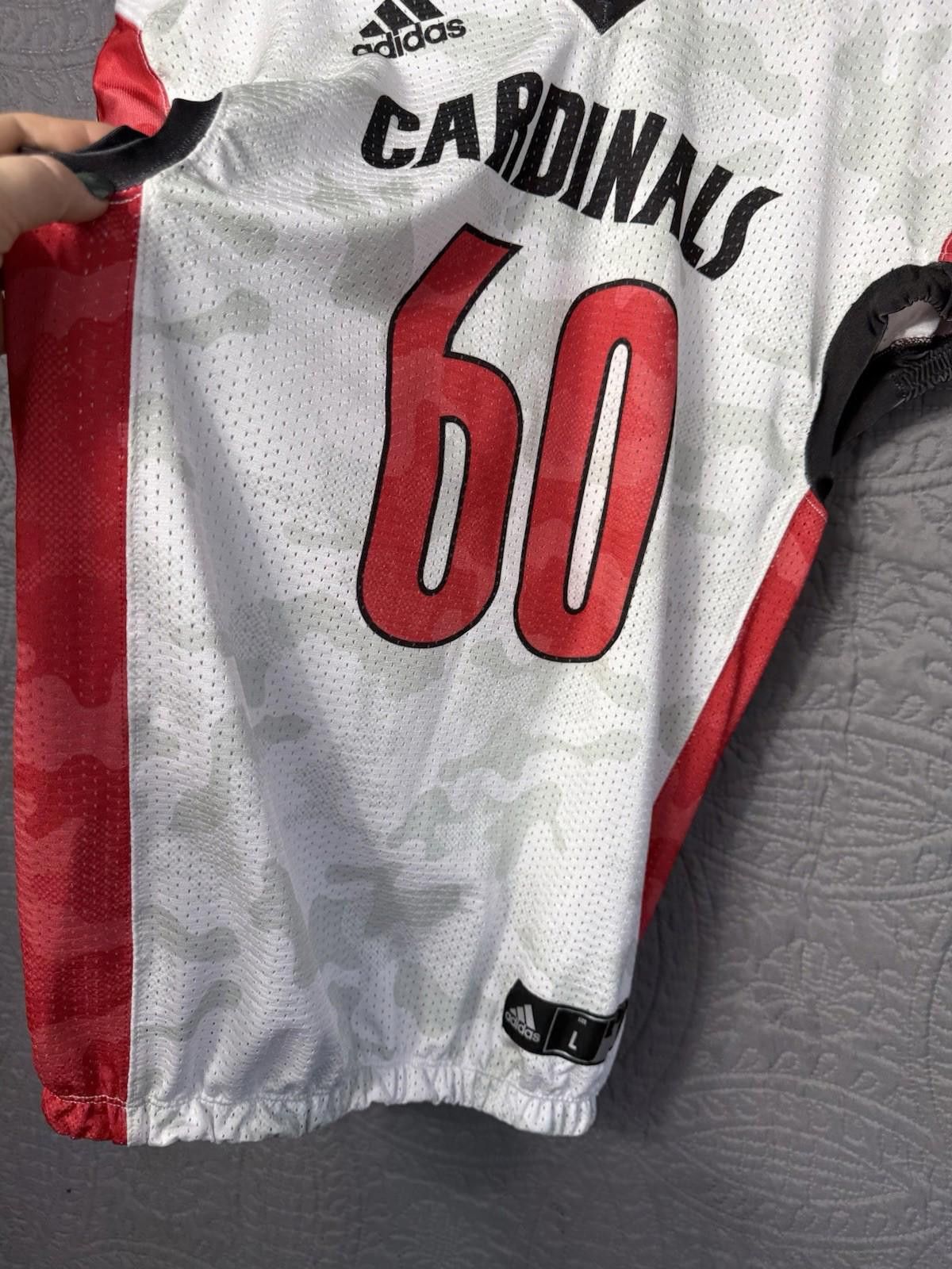 Adidas Adidas Sample Louisville Cardinals Football Jersey #60 Size ONE SIZE - 3 Thumbnail