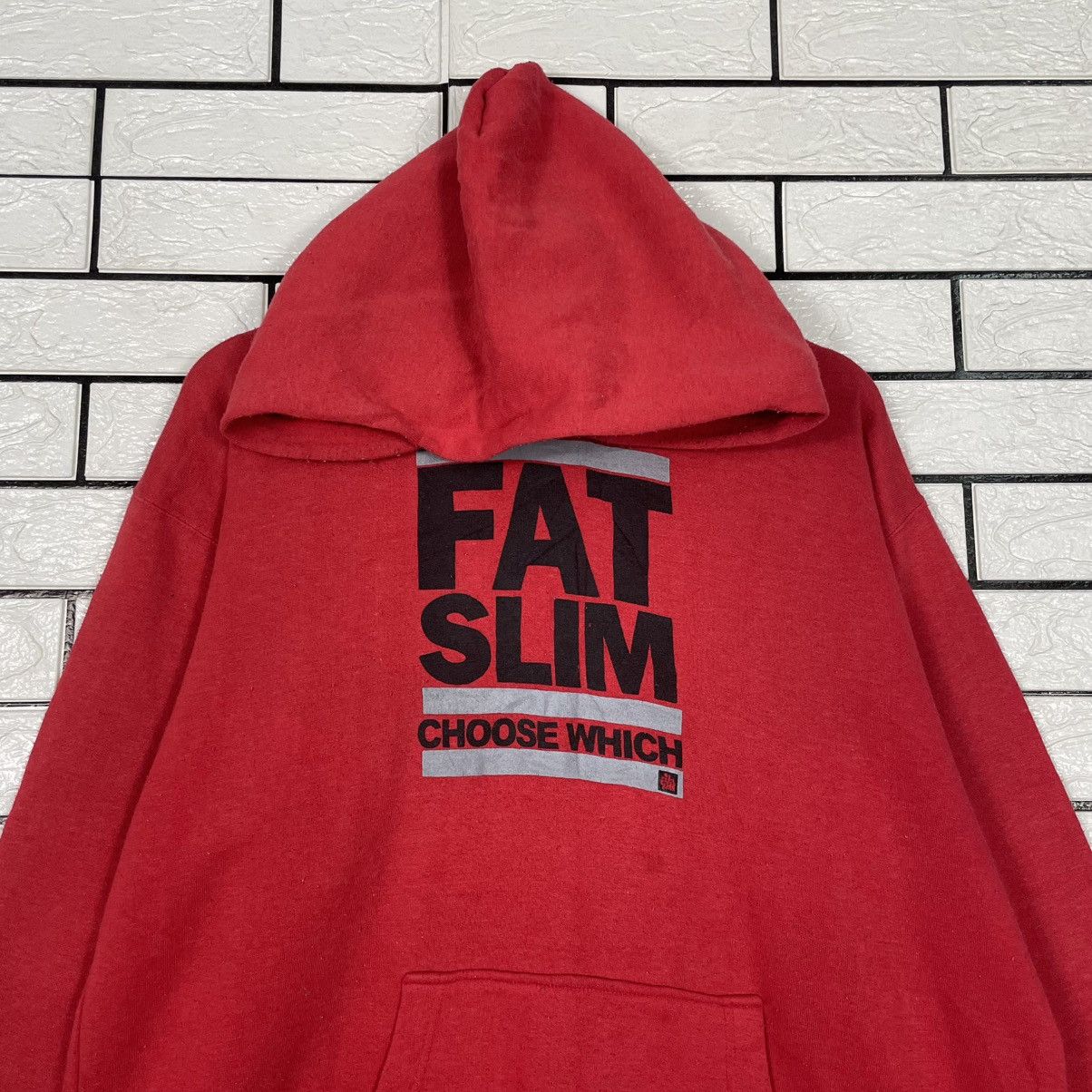 Japanese Brand Bullet Noise Fat Slim Red Hoodie Size US L / EU 52-54 / 3 - 2 Thumbnail