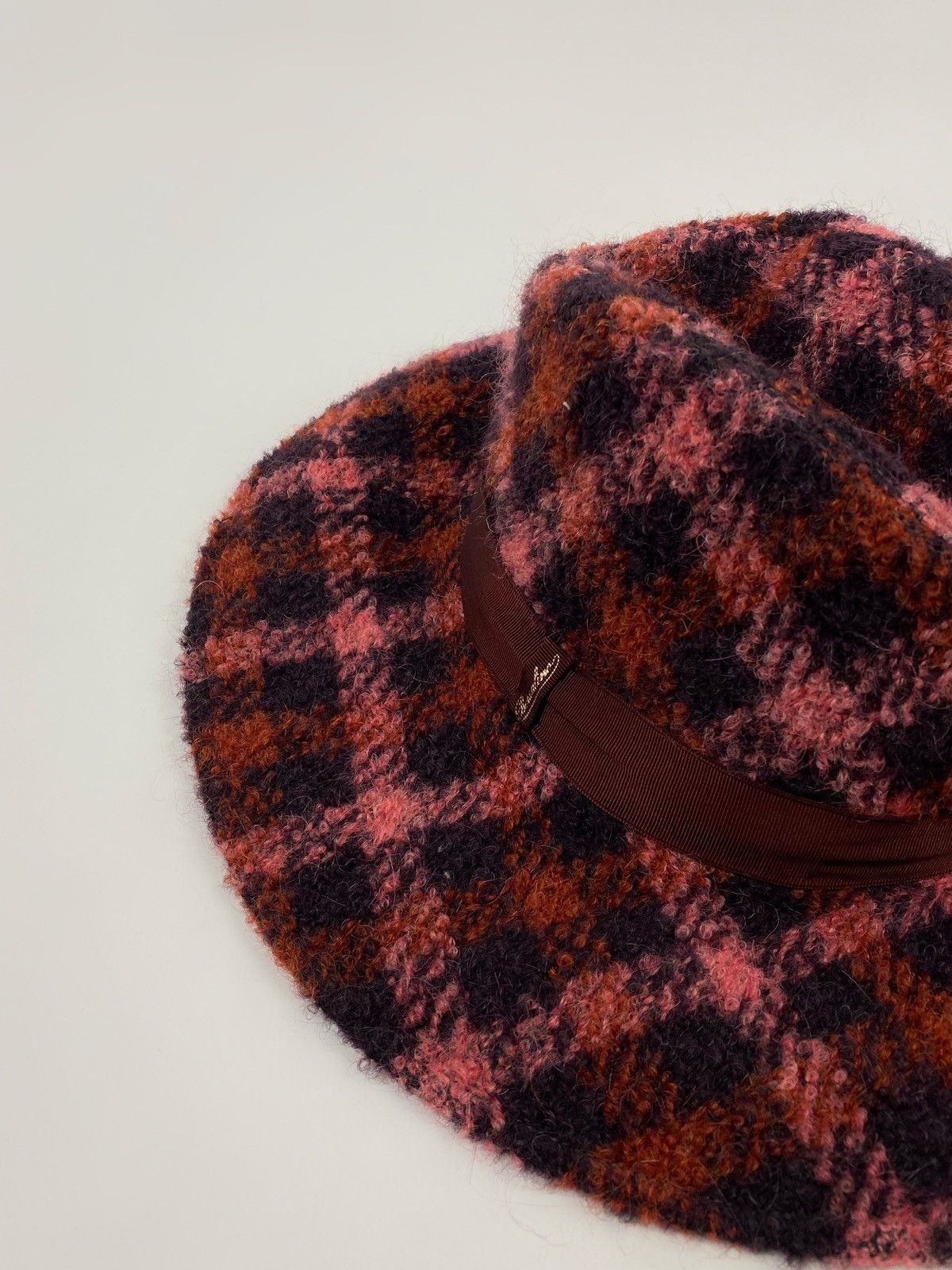 Borsalino Borsalino Wool Check Hat Size ONE SIZE - 6 Thumbnail