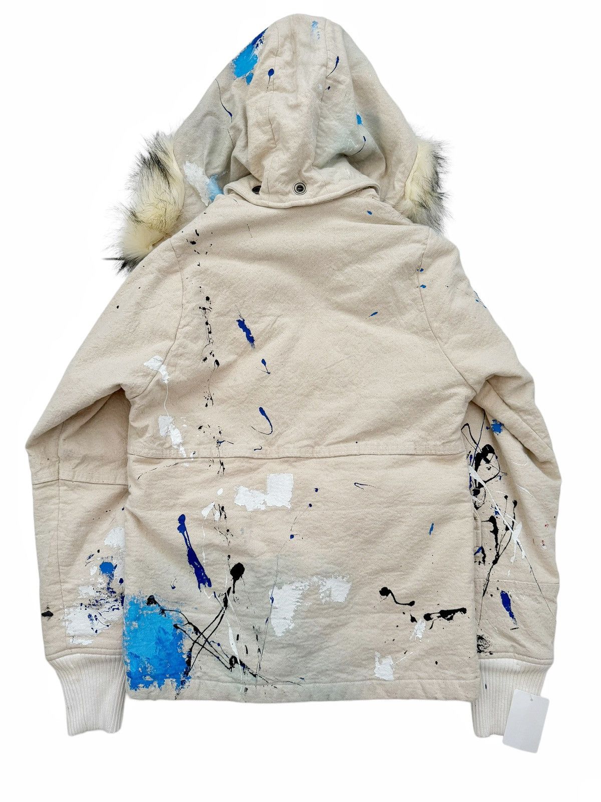 Greg Lauren Sz0 Sample Painted Puffer Canvas Parka Size US XS / EU 42 / 0 - 7 Thumbnail