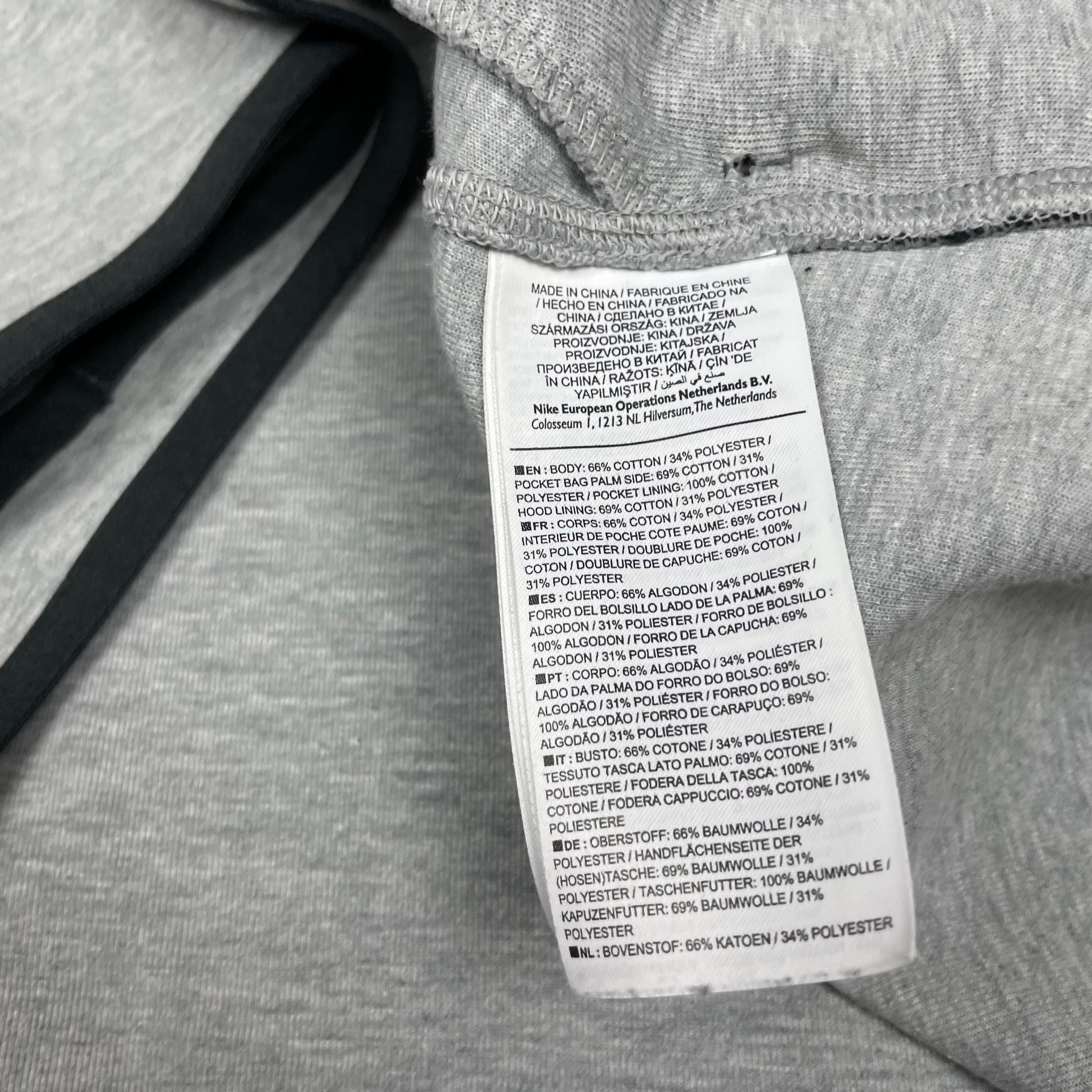 Nike Nike Tech Fleece Men's Heather Gray Cotton Full Zip Hoodie L Size US L / EU 52-54 / 3 - 9 Thumbnail
