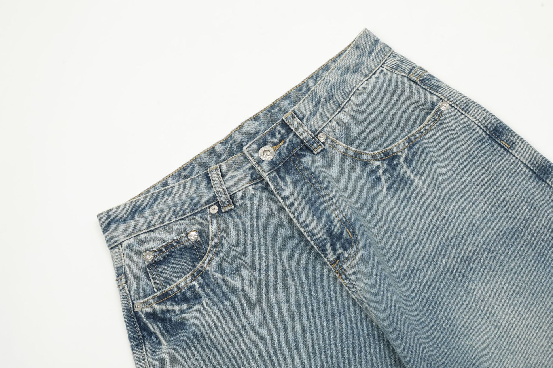 Vintage American retro cleanfit washed straight leg jeans Size US 32 / EU 48 - 3 Thumbnail