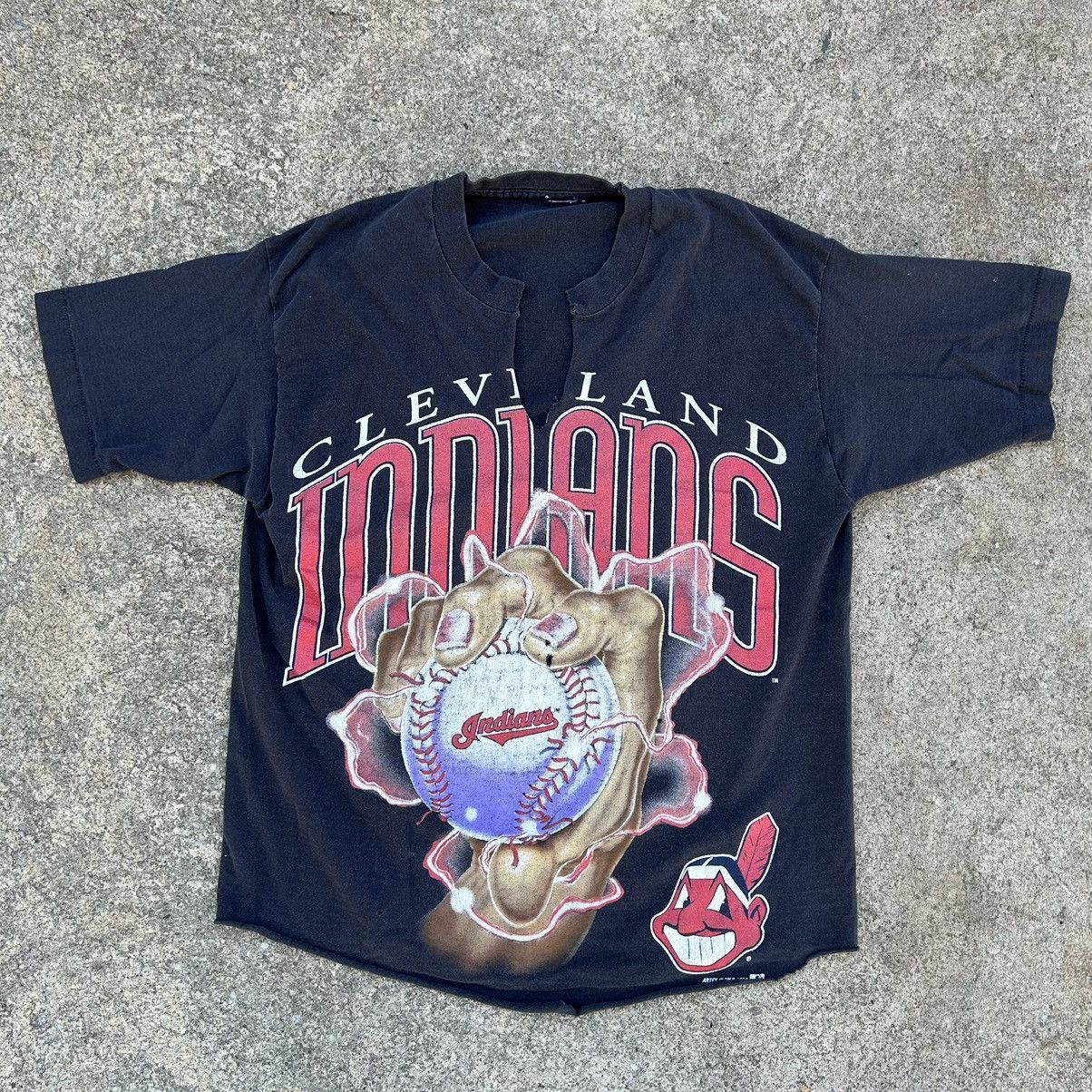 1994 Cleveland Indians Caricature Front and hotsell back graphic shirt