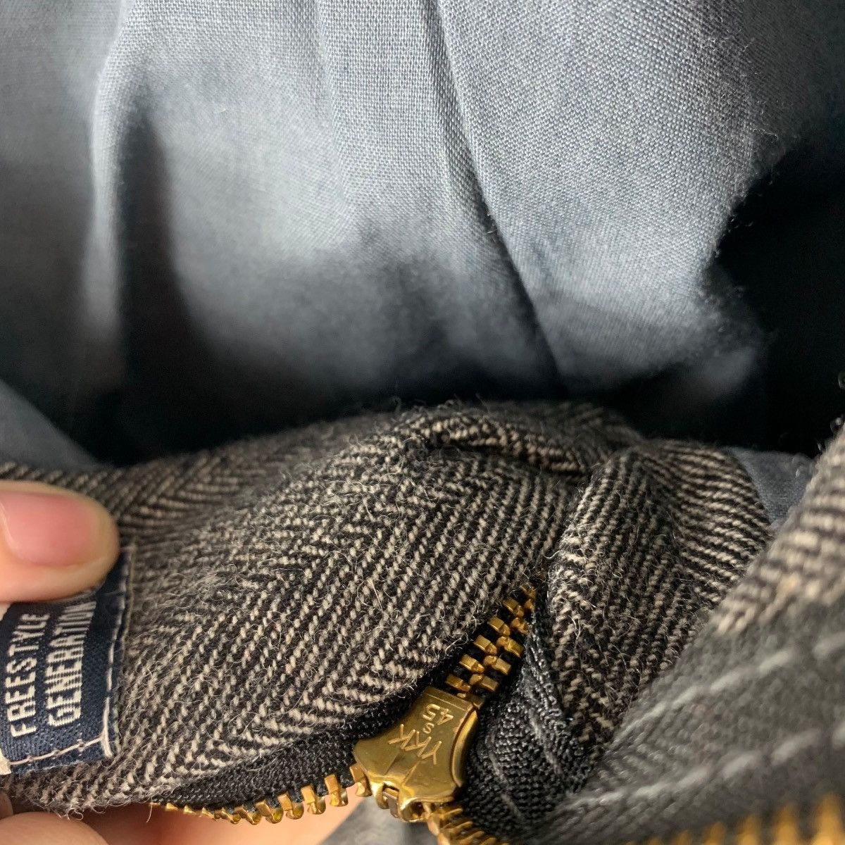 Japanese Brand 291295(labo) Herringbone Cargo pants Size US 32 / EU 48 - 14 Thumbnail