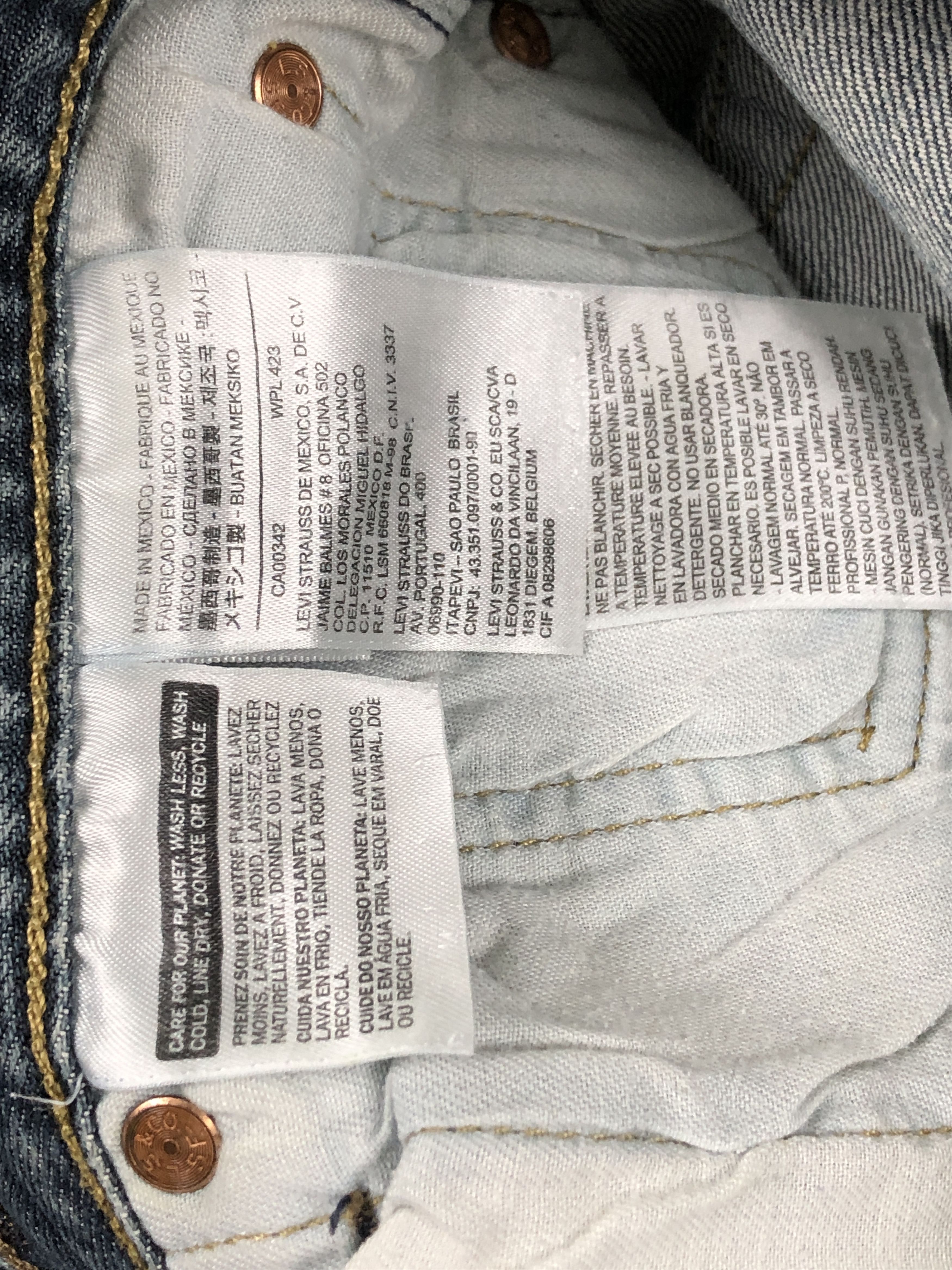 Levi's × Vintage Vintage Levis 501 Dark Blue Jeans Size US 31 - 8 Thumbnail