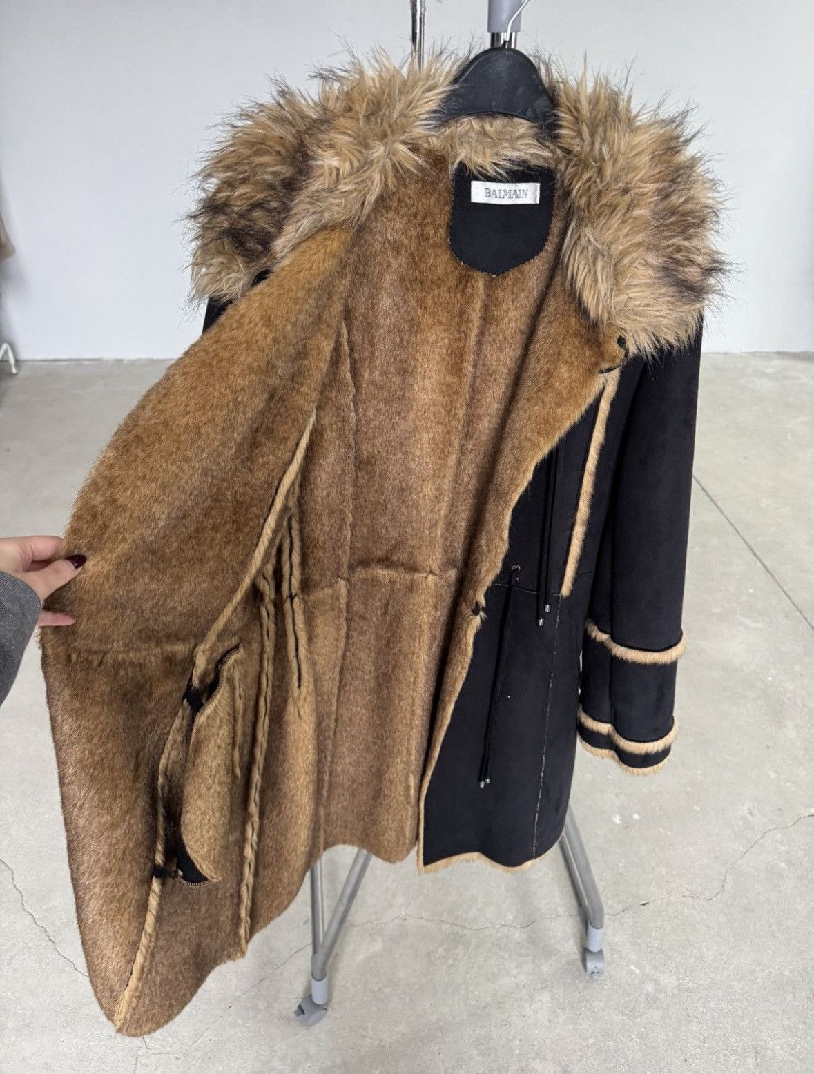 Balmain Vintage Balmain Sheepskin afgan penny lane coat Size S / US 4 / IT 40 - 10 Thumbnail