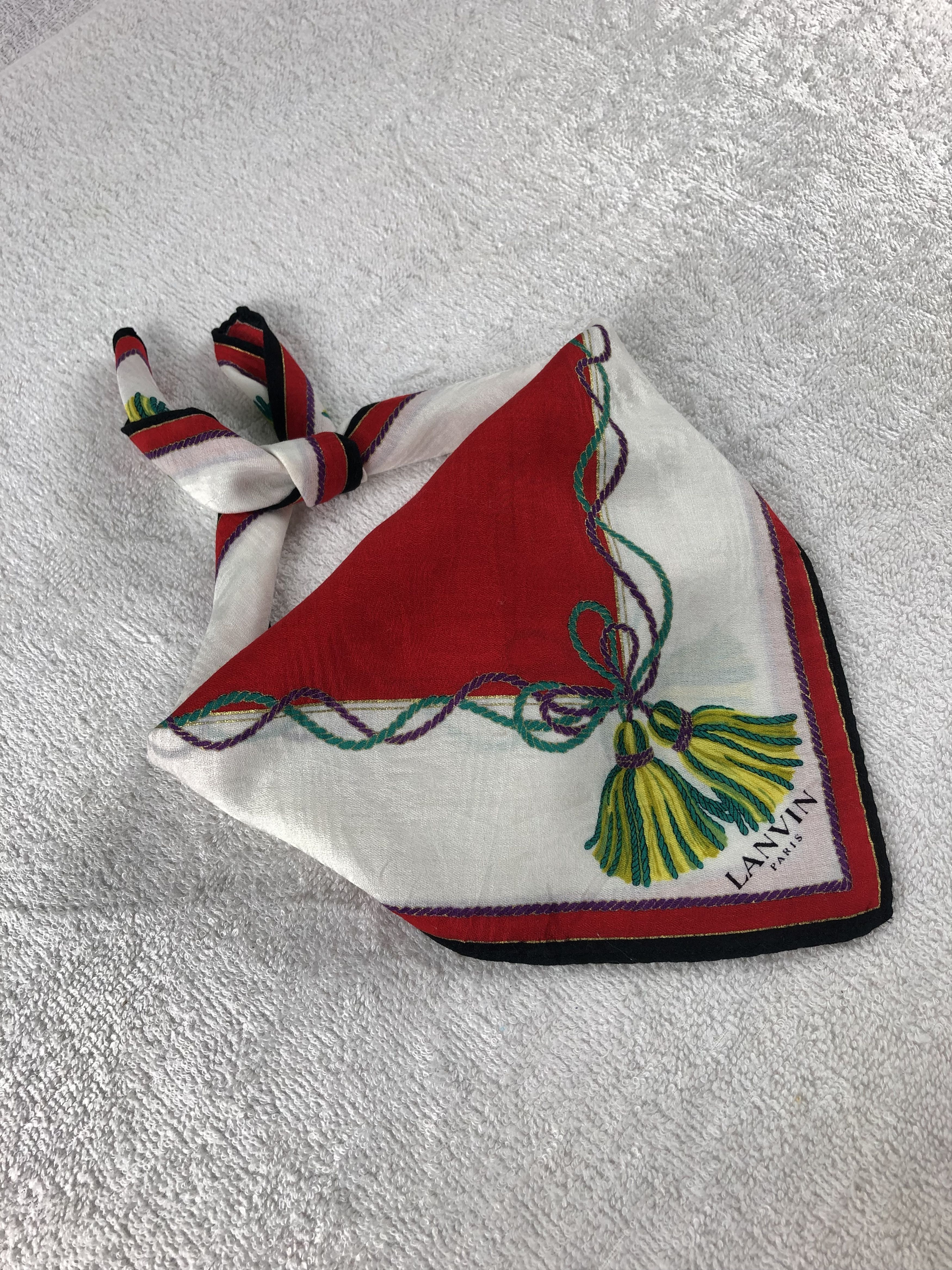 Lanvin × Vintage Lanvin Handkerchief / Bandana / Neckerchief Size ONE SIZE - 2 Thumbnail