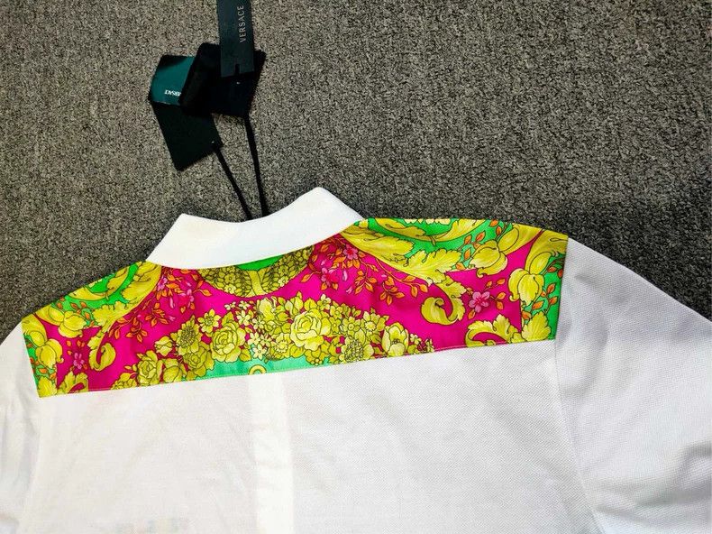 Versace Versace Letter logo print color-blocked short sleeves Size US XL / EU 56 / 4 - 5 Thumbnail