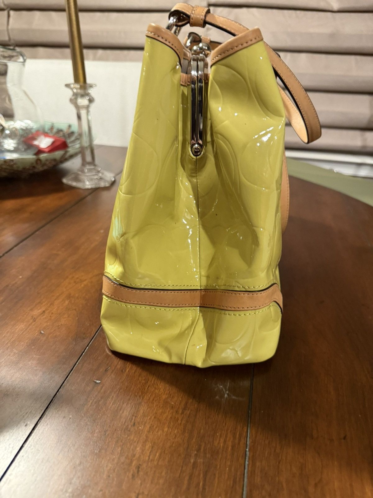 Coach Y2K Era Coach Two Way Tote in Lime Green Size ONE SIZE - 3 Thumbnail