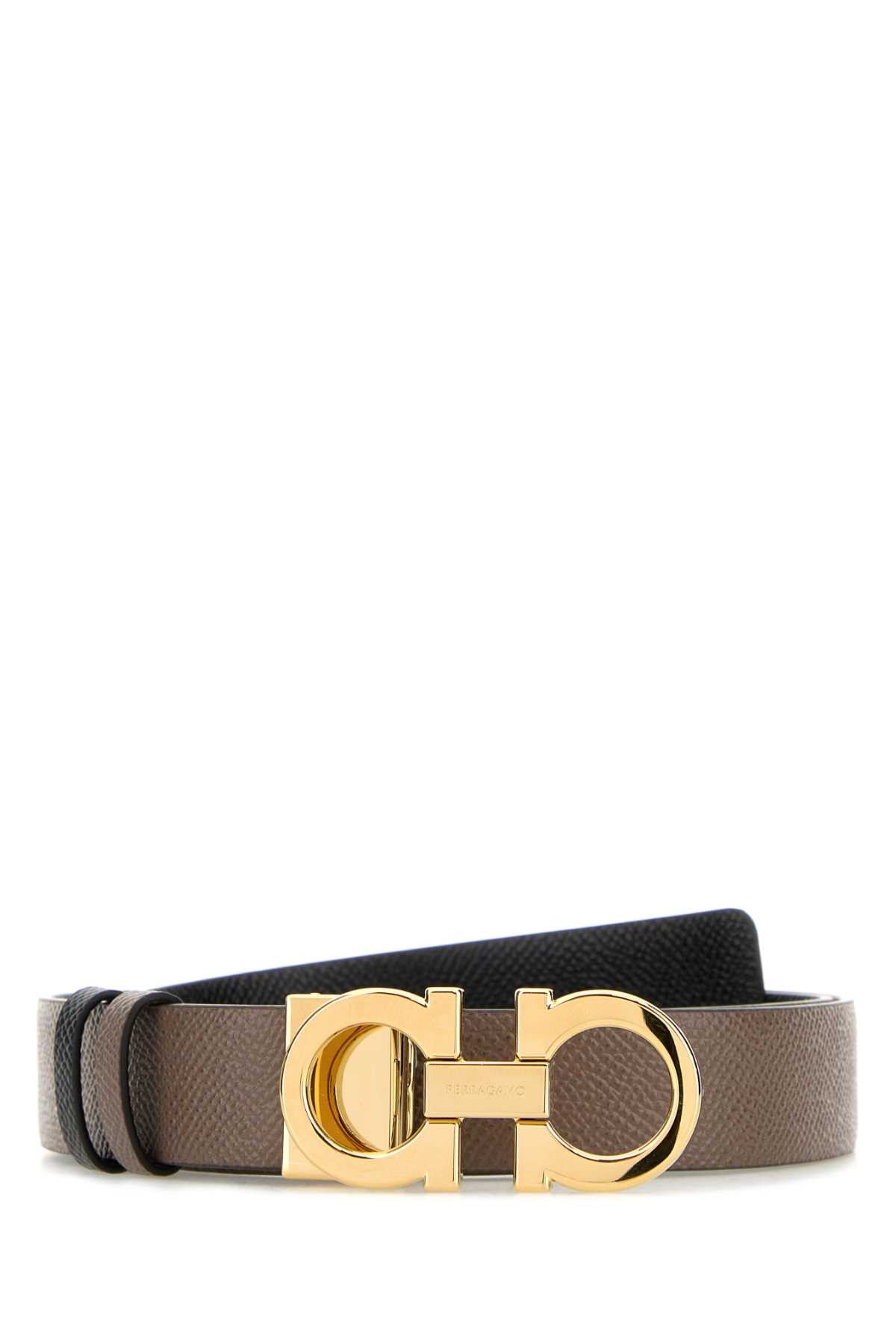 Salvatore Ferragamo Mud Leather Reversible Belt Size ONE SIZE - 1 Thumbnail