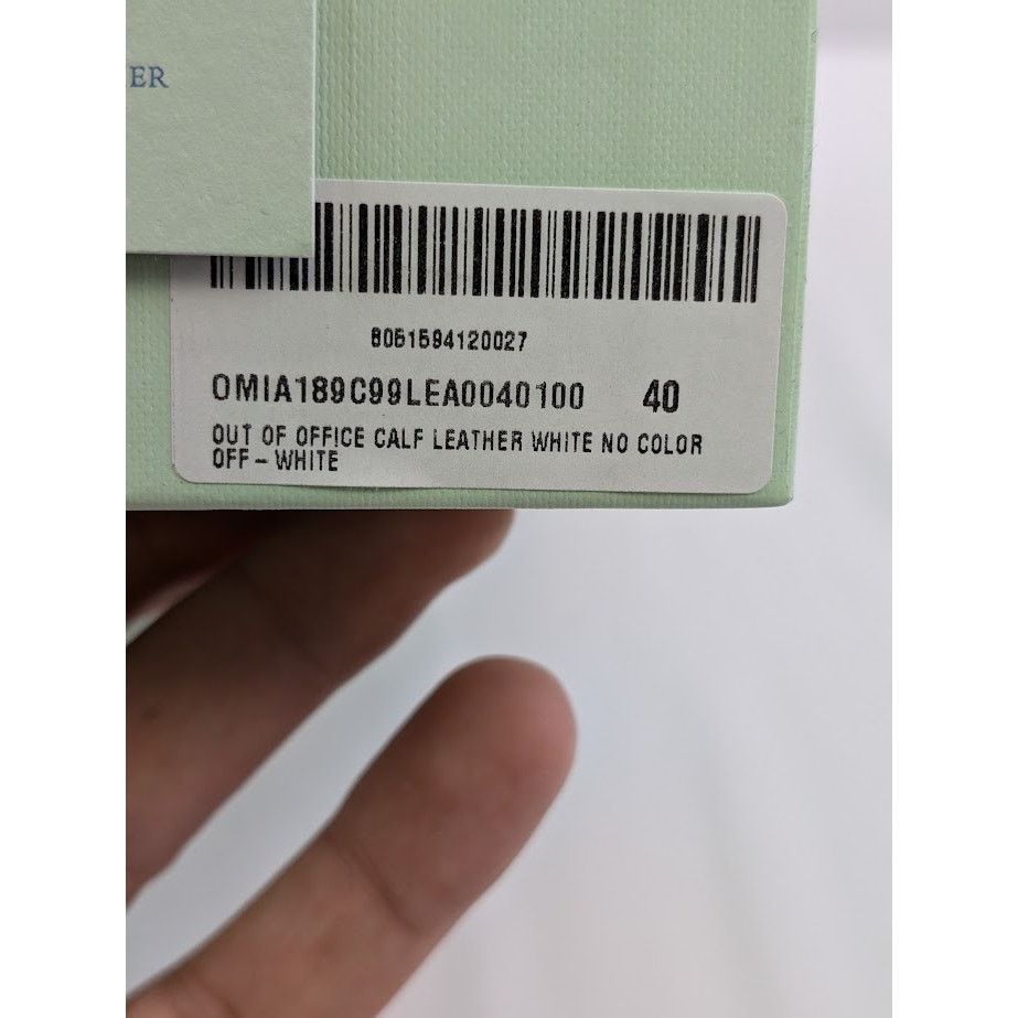 Off-White o1rshd1 Low-Top Sneakers Out Of Office Leather in White Size US 7 / EU 40 - 21 Thumbnail