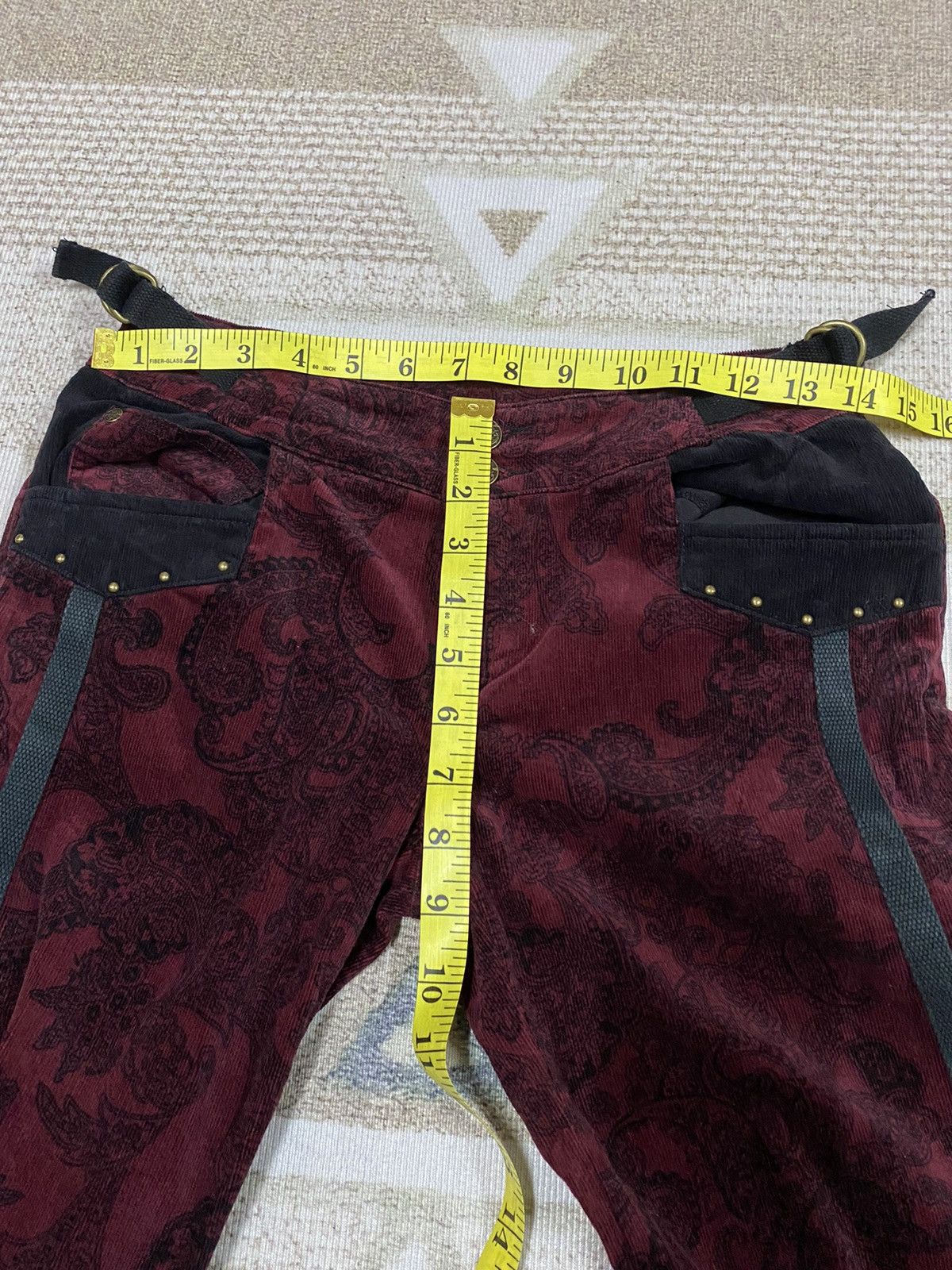 Beauty Beast Japanese Brand Ozz On Wide Leg Flared Pants Size 28" / US 6 / IT 42 - 16 Thumbnail