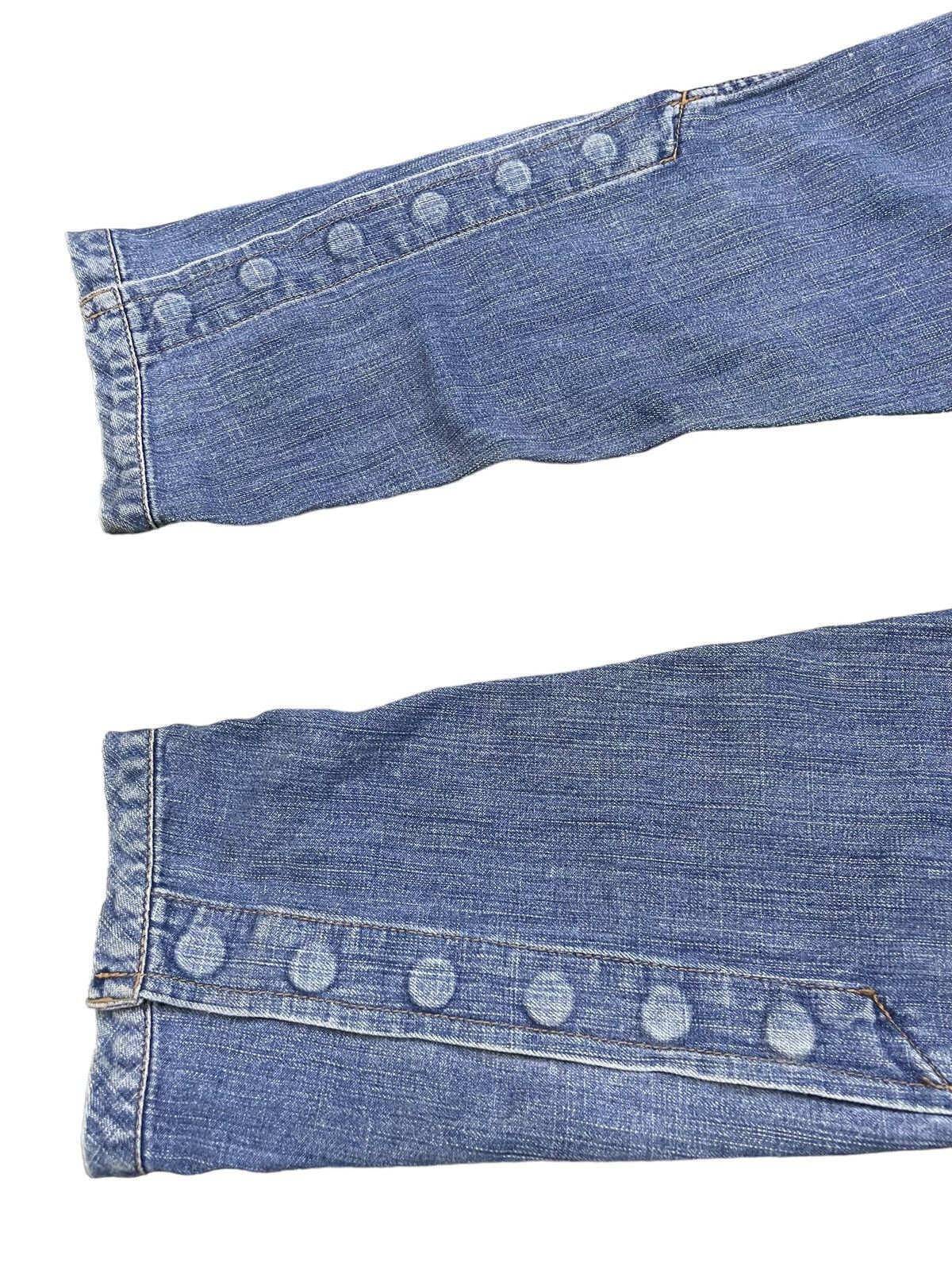 Final Home × Issey Miyake × Zucca Zucca By Issey Miyake Scuba Crotch Button Leg Wash Jeans Size US 31 - 13 Thumbnail