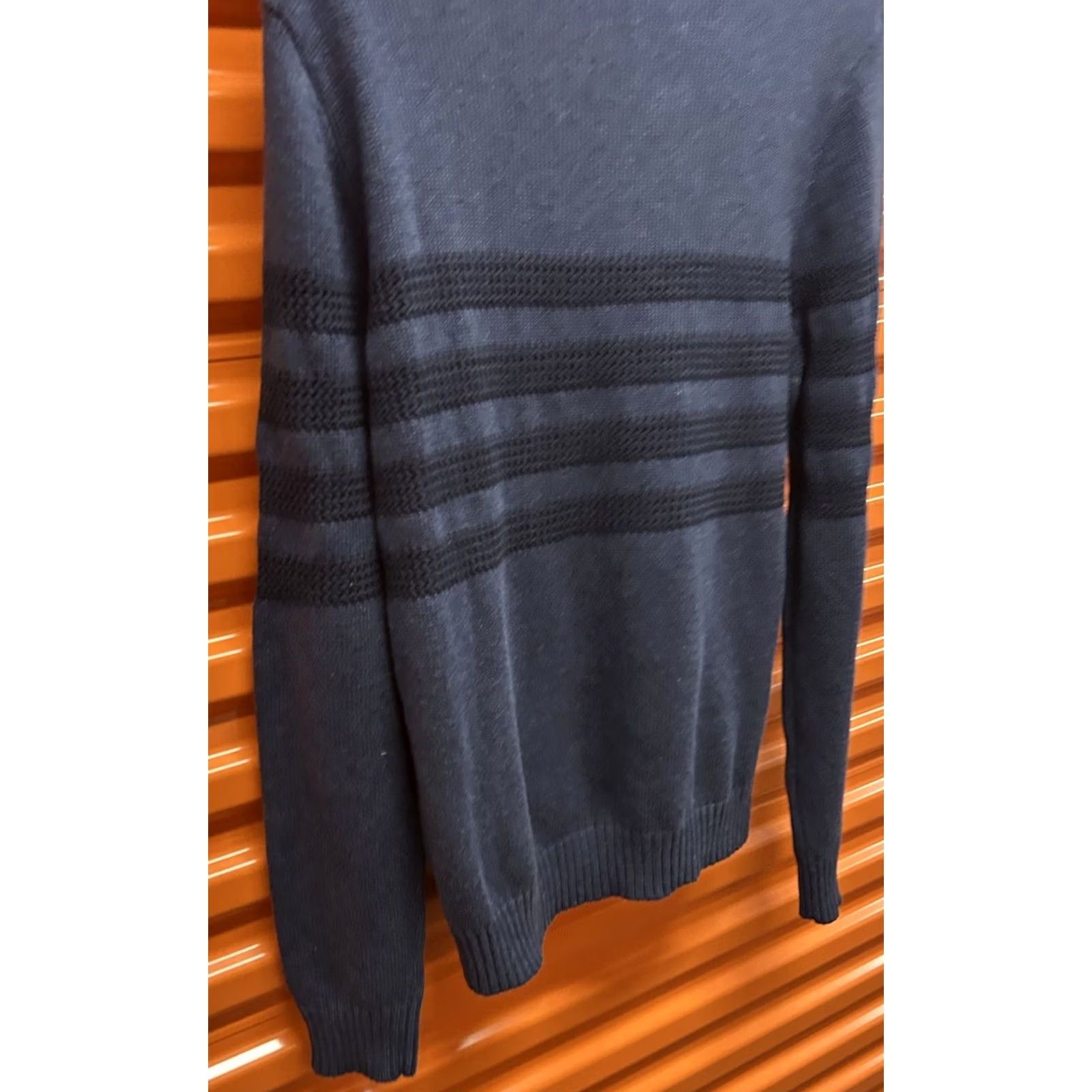 Vintage New Tahari Indigo Heather Blue MockNeck 1/4Zip Pullover Sweater Size L Men’s Large Size US L / EU 52-54 / 3 - 5 Thumbnail