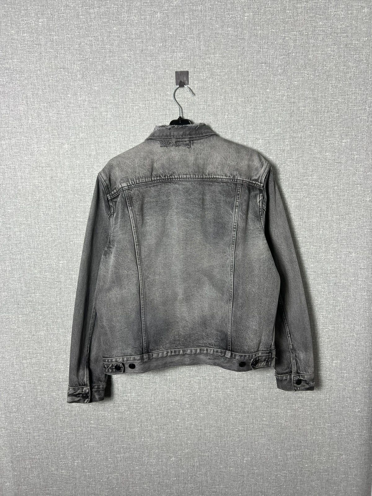 All Saints Bohmer Distressed Denim Jean Jacket Size M