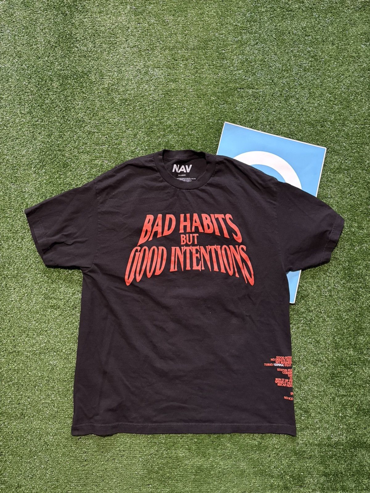 NAV NAV X VLONE BAD HABITS BUT GOOD INTENTIONS TEE Size US XL / EU 56 / 4 - 2 Thumbnail
