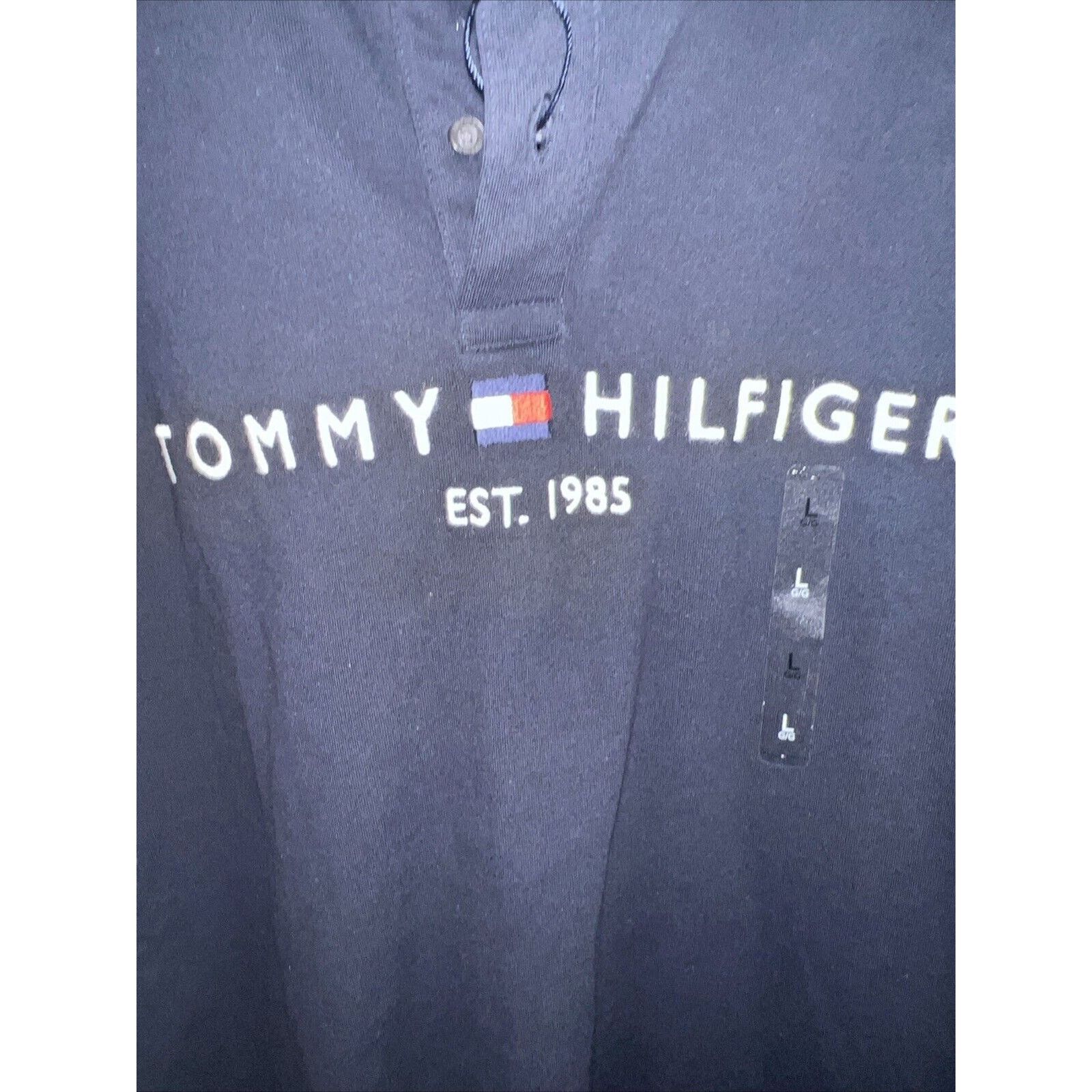 Tommy Hilfiger Tommy Hilfiger Polo Shirt Men's Large Navy Golf Short Sleeve Size US L / EU 52-54 / 3 - 7 Thumbnail