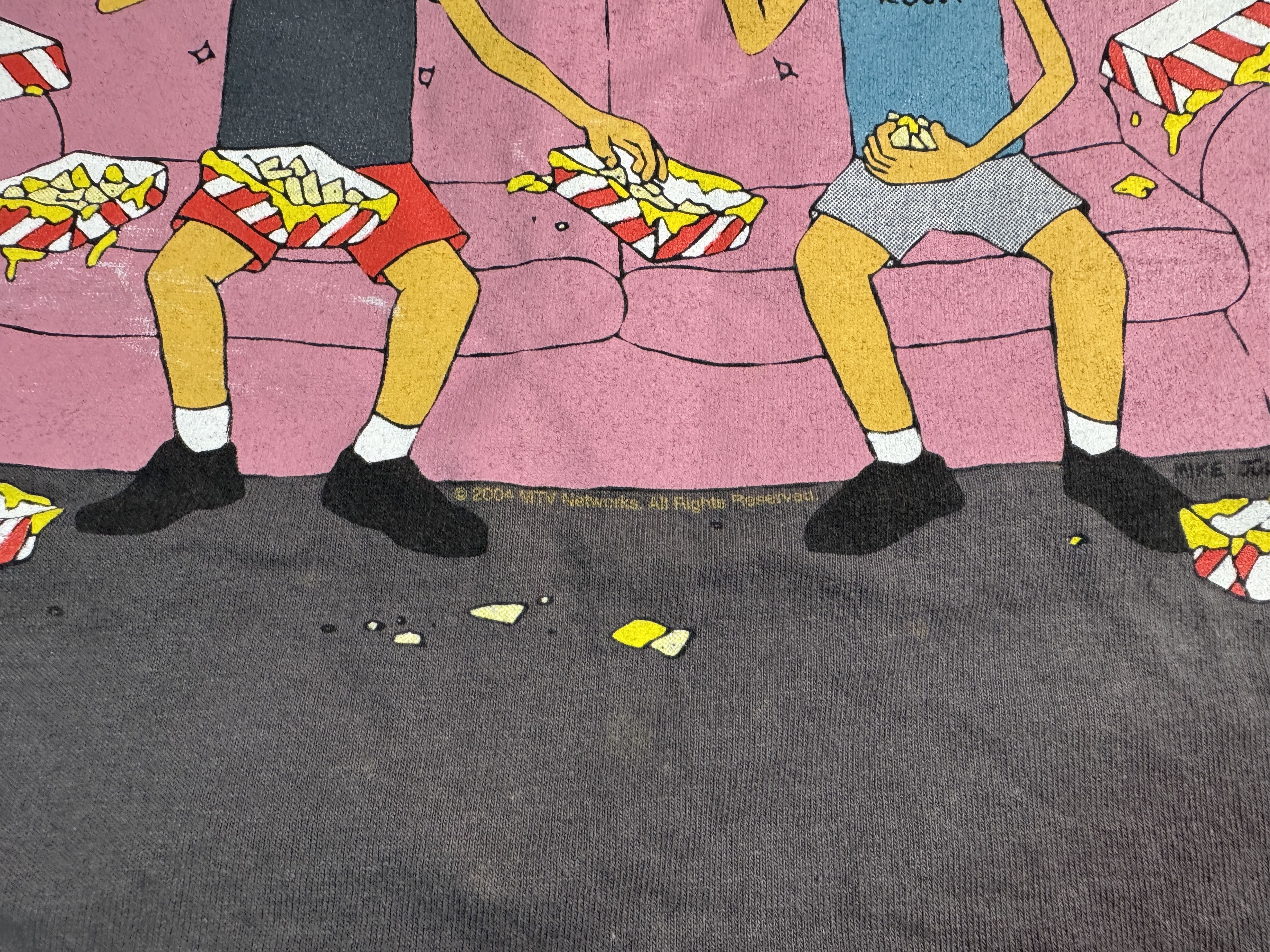 Mtv Vintage 2004 Beavis and Butt-Head Nachos Rule T-shirt Size US XXL / EU 58 / 5 - 7 Thumbnail