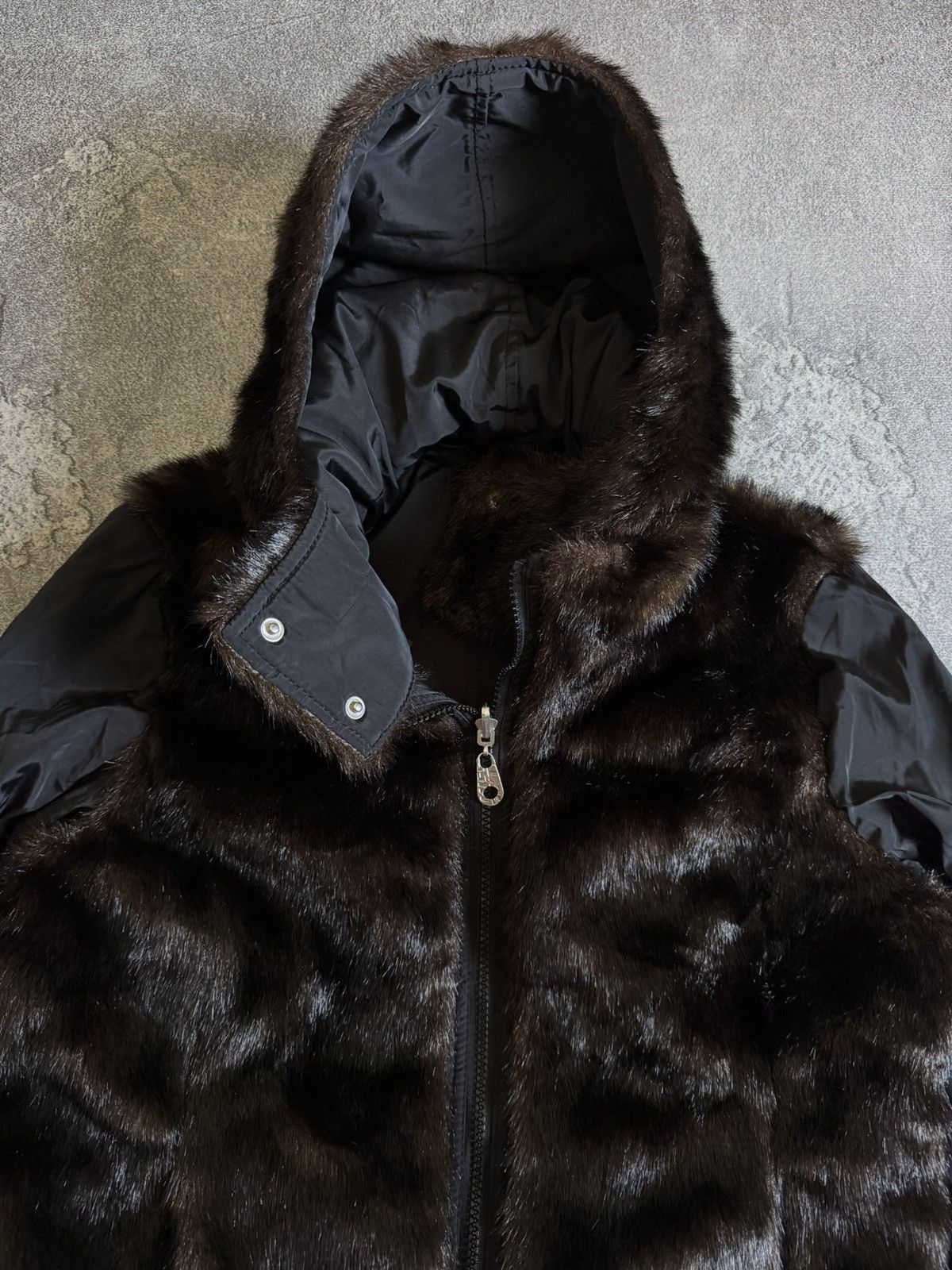 Miss Sixty Miss Sixty L/size faux fur reversible jacket hooded bomber Size L / US 10 / IT 46 - 2 Thumbnail