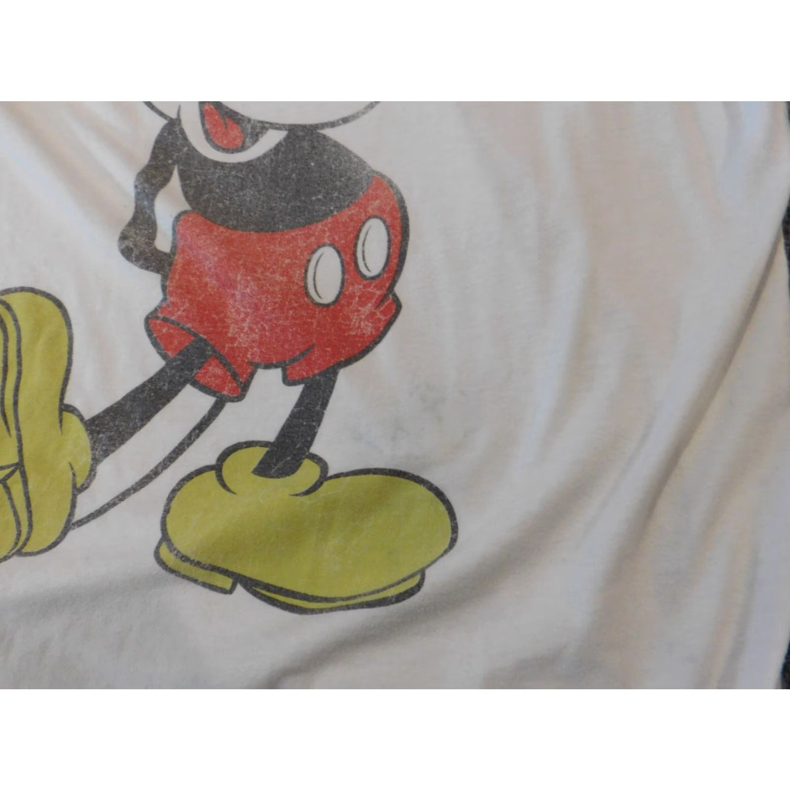 Disney Disney Mickie Mouse Mens Shirt XL White Short Sleeve Crew Neck T-Shirt Casual Size XL / US 12-14 / IT 48-50 - 4 Thumbnail