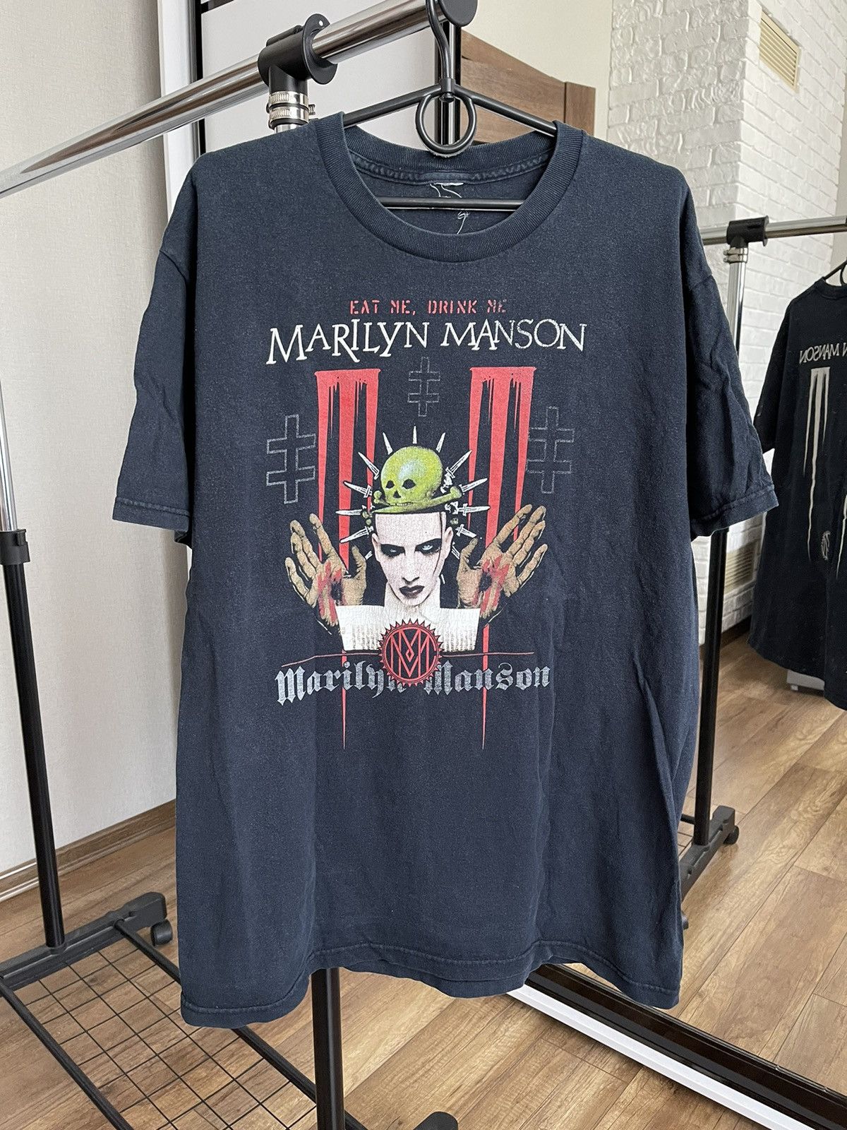 Band Tees 2007 Marilyn Manson Vintage Eat Me Drink Me Band T-Shirt Tee Size US L / EU 52-54 / 3 - 1 Thumbnail