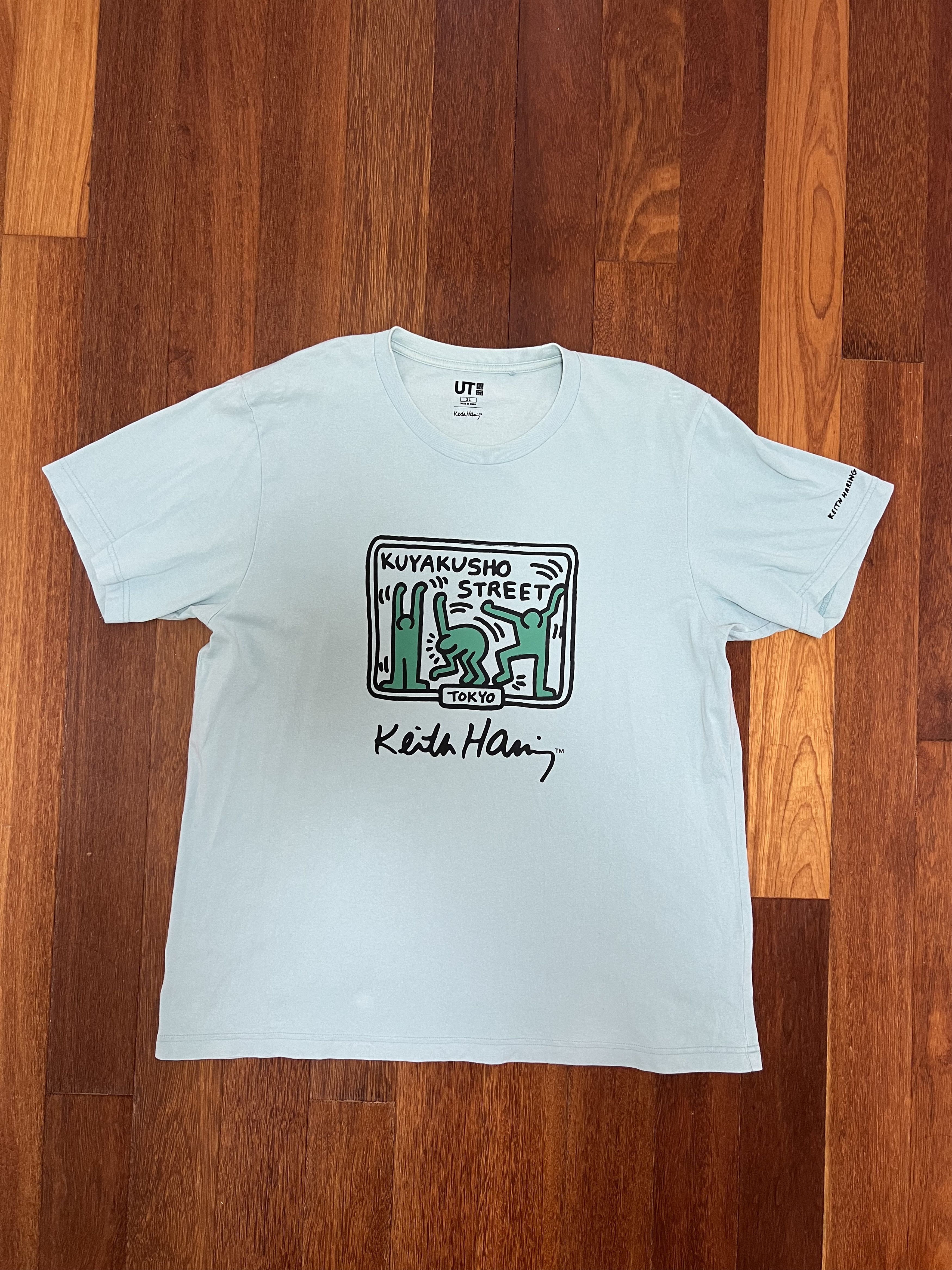 Keith Haring 💚 Keith Haring x Uniqlo Mint Tokyo Tee Size US XL / EU 56 / 4 - 1 Thumbnail