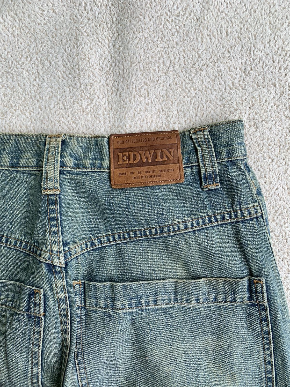 Edwin × Vintage Vintage Edwin Big Pocket Wide Leg Baggy Pants Size US 29 - 7 Thumbnail