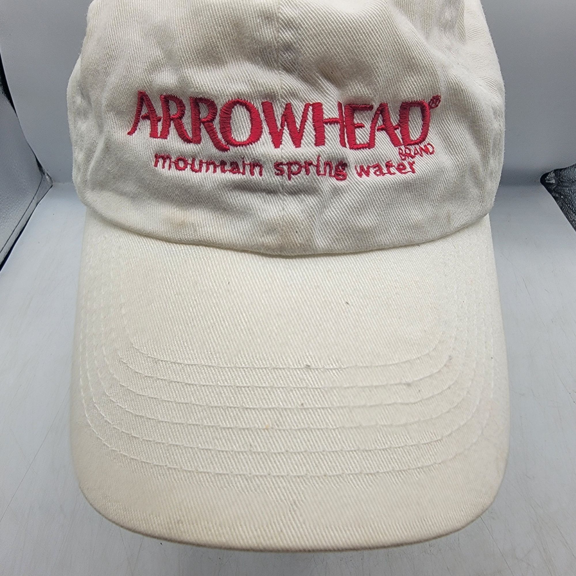 Other Arrowhead Mountain Spring Water Adults White Cap Hat Adjusta Size ONE SIZE - 9 Thumbnail