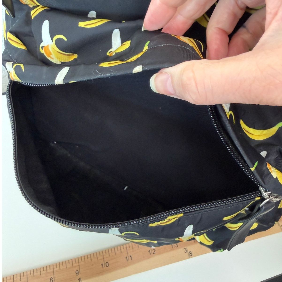 Giuseppe Zanotti Giuseppe Zanotti Banana Print Nylon Backpack Designer Luxury Size ONE SIZE - 13 Thumbnail