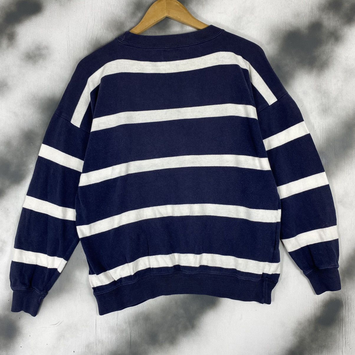United Colors Of Benetton Benetton Spellout Stripes Seeatshirt Size US L / EU 52-54 / 3 - 6 Thumbnail
