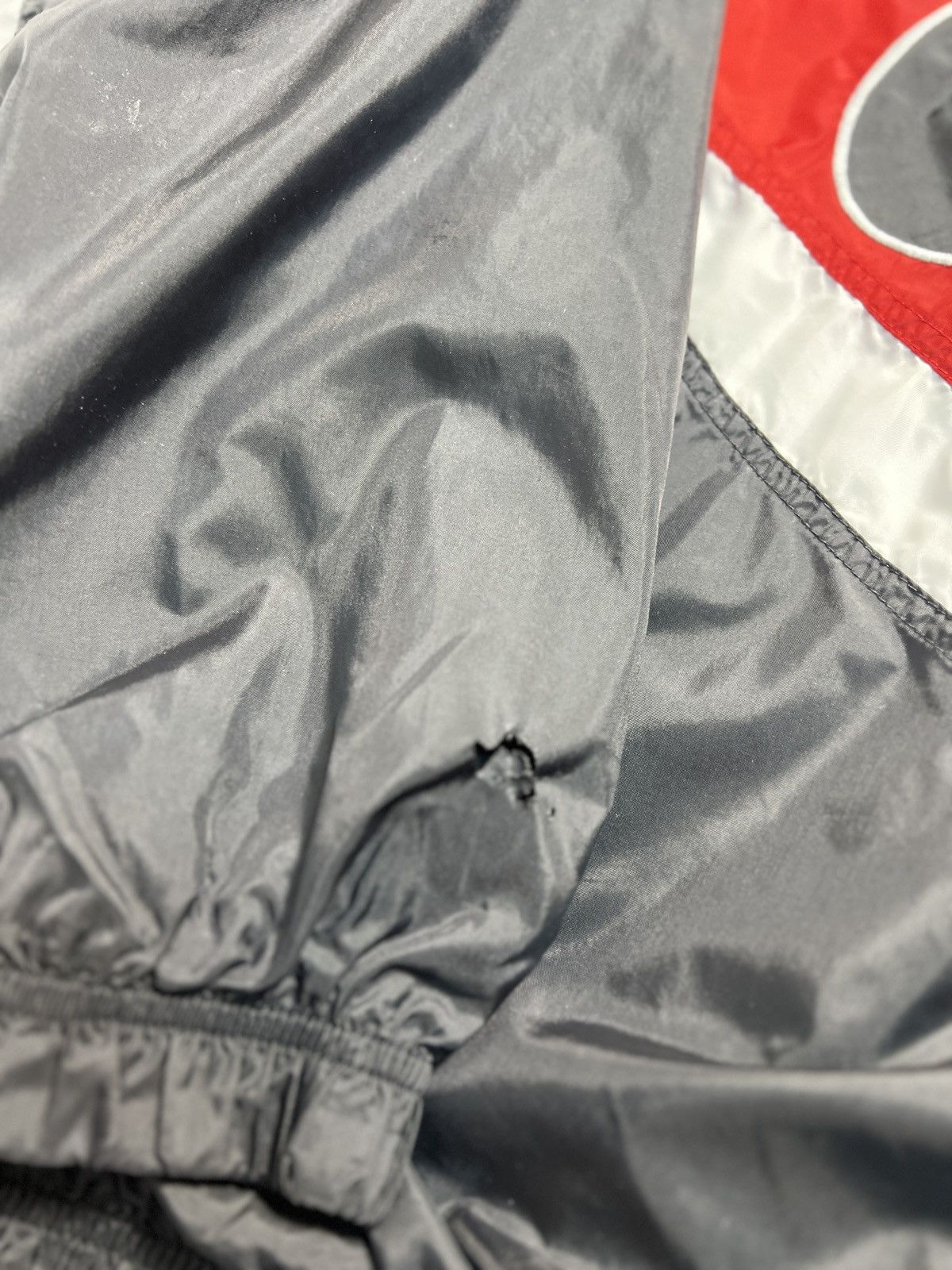 Nike × Vintage 90’s NIKE RARE BIG BACK SWOOSH LOGO Y2K TRACK JACKET Size US L / EU 52-54 / 3 - 11 Thumbnail