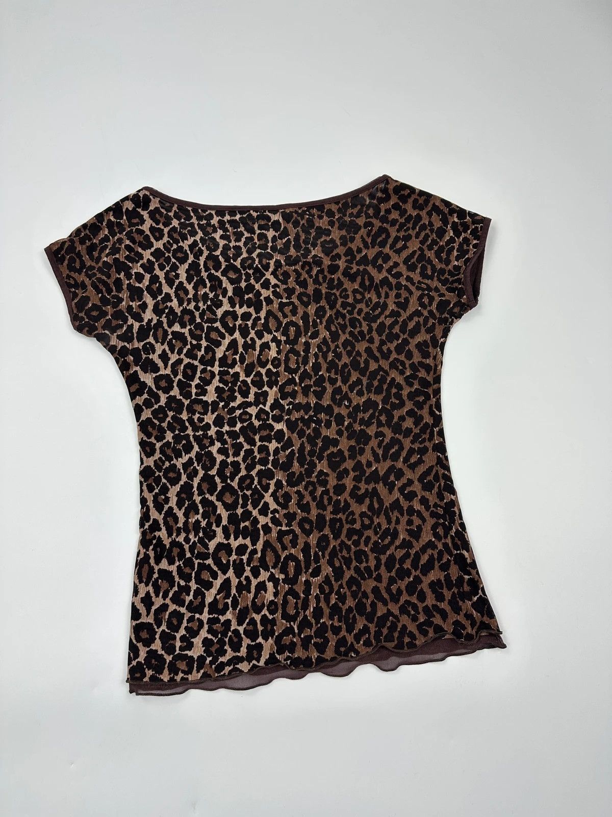 Dolce & Gabbana Dolce & Gabbana 00s Double Layer Fitted Leopard Print Tee Size S / US 4 / IT 40 - 5 Thumbnail