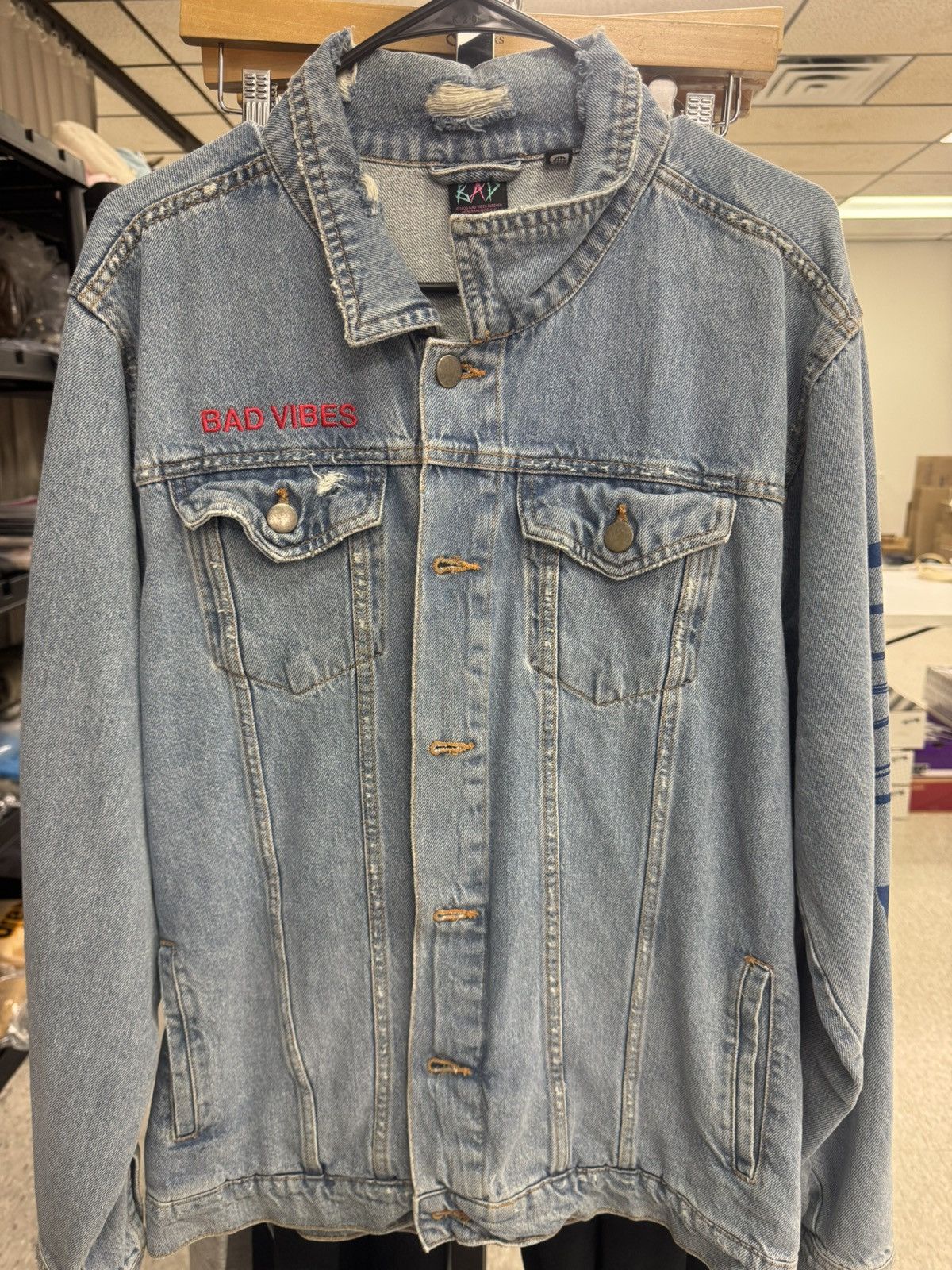 Rap Tees XXXTentacion Bad Vibes Forever Denim Jacket Size US XL / EU 56 / 4 - 3 Thumbnail