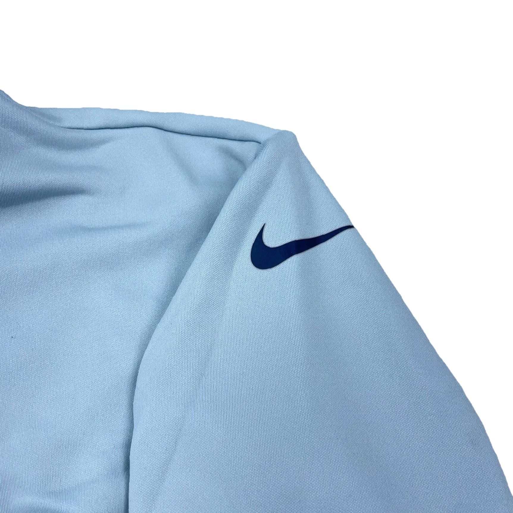 Nike Nike Dri-FIT Sweatshirt Women Small Blue Hooded Pullover Activewear Lightweight Jersey Graphic Logo Size S / US 4 / IT 40 - 3 Thumbnail