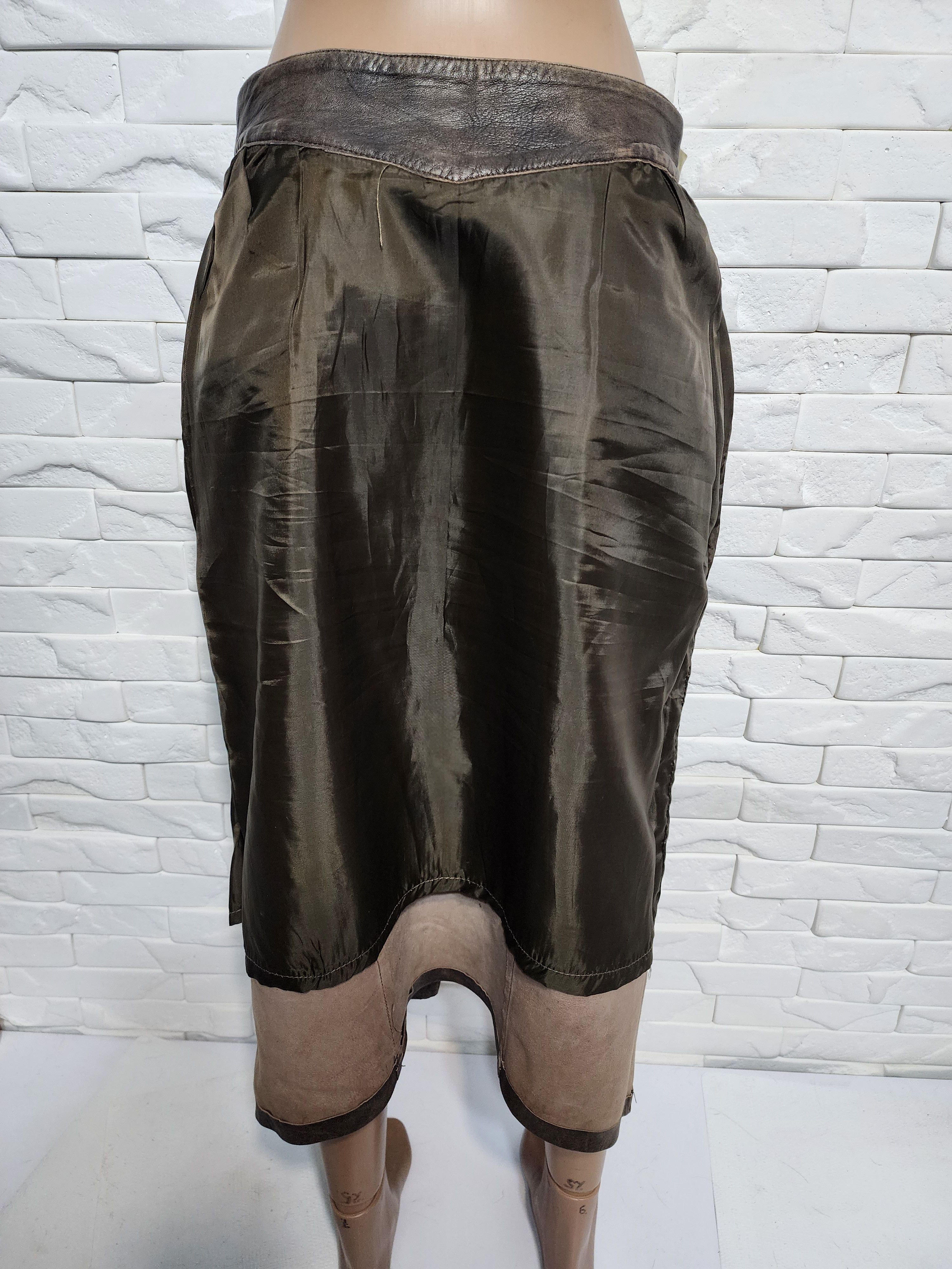 Other Brown Leather Skirt with Pockets Size 30" / US 8 / IT 44 - 10 Thumbnail