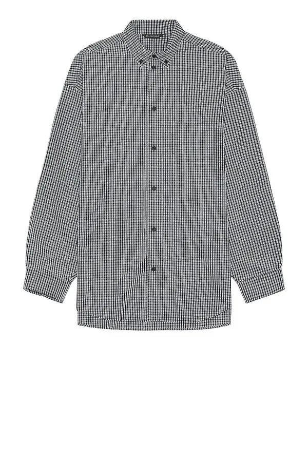 Balenciaga o1bcso1str0125 Shirt Oversized in Black/White Size US M / EU 48-50 / 2 - 1 Thumbnail