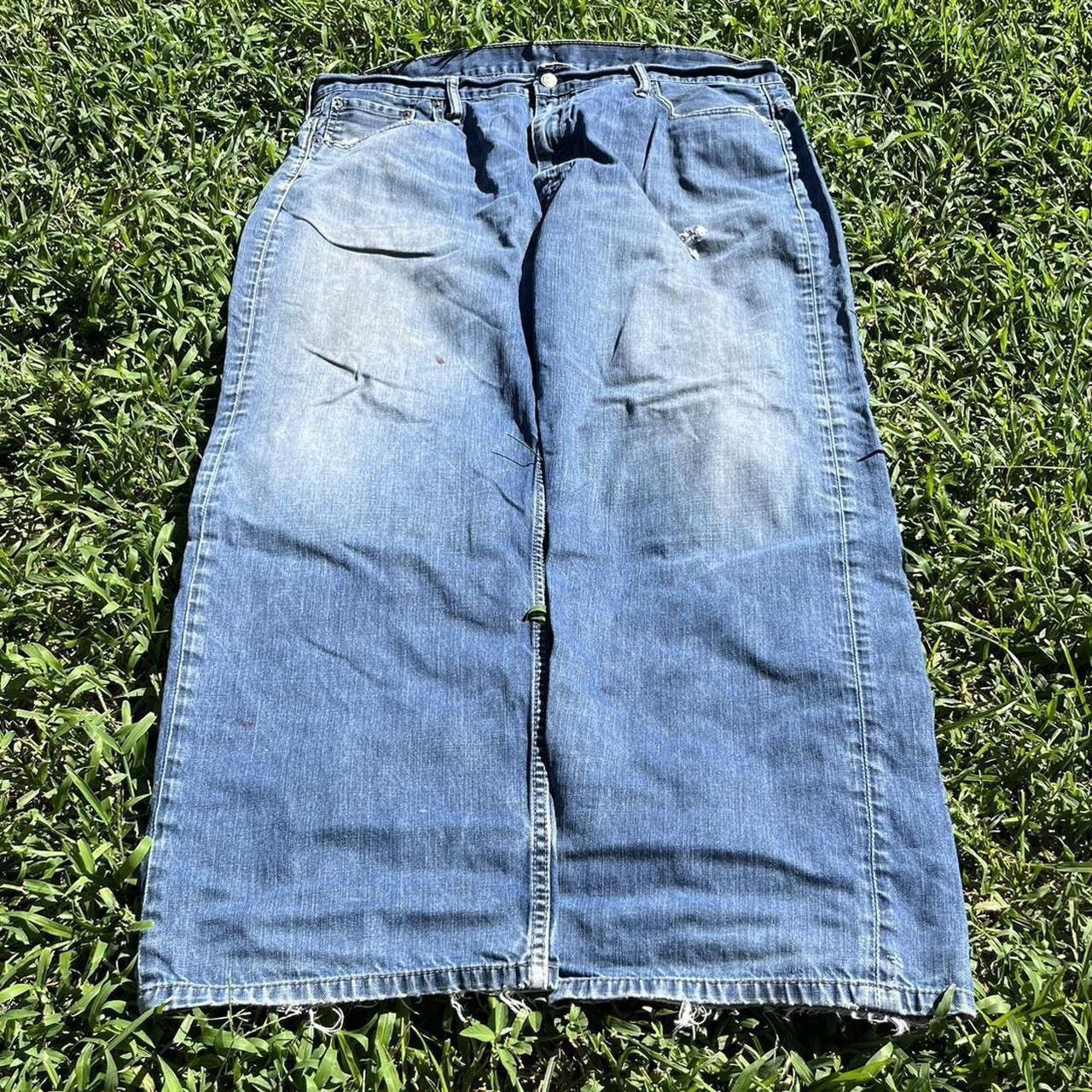 Levi's Vintage Clothing Vintage Levi’s 569 Jeans 40x32 Baggy Y2K Distressed Denim Size US 40 / EU 56 - 3 Thumbnail