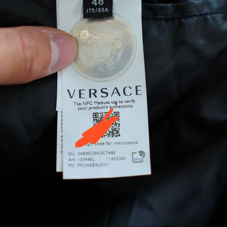 Versace Versace Main line Medusa LOGO spliced hoodie leather jacke Size US M / EU 48-50 / 2 - 4 Thumbnail