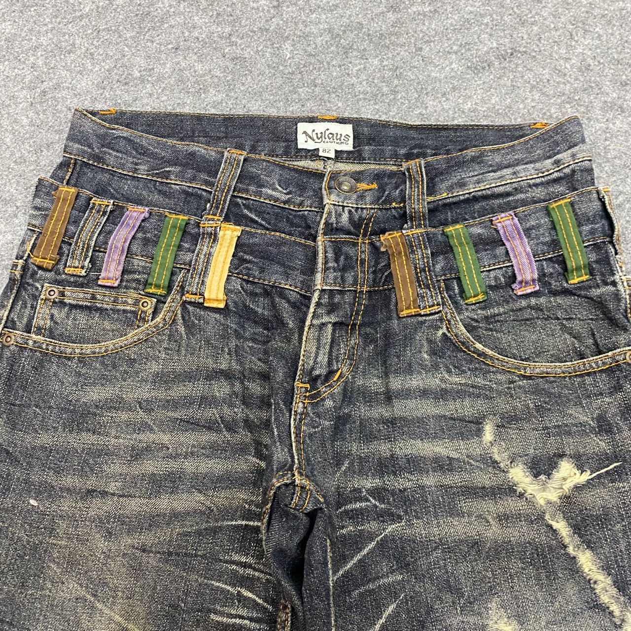 If Six Was Nine 💥Best Offer💥 Nylaus Clothing Double Waist Distressed Denim Size US 32 / EU 48 - 12 Thumbnail