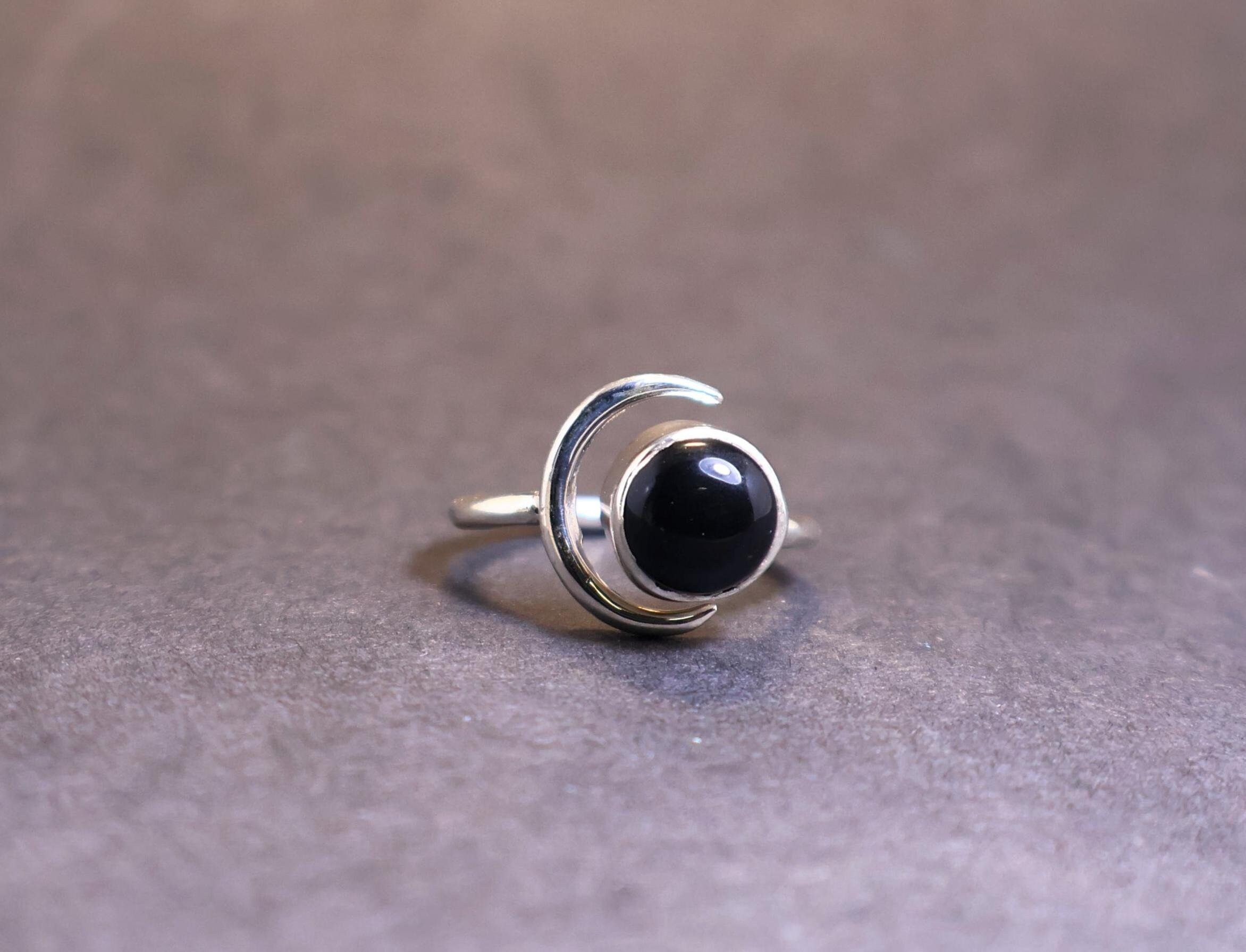 Handmade Black Onyx Ring, 925 Sterling Silver Handmade Jewelry, Gifts Size ONE SIZE - 1 Thumbnail
