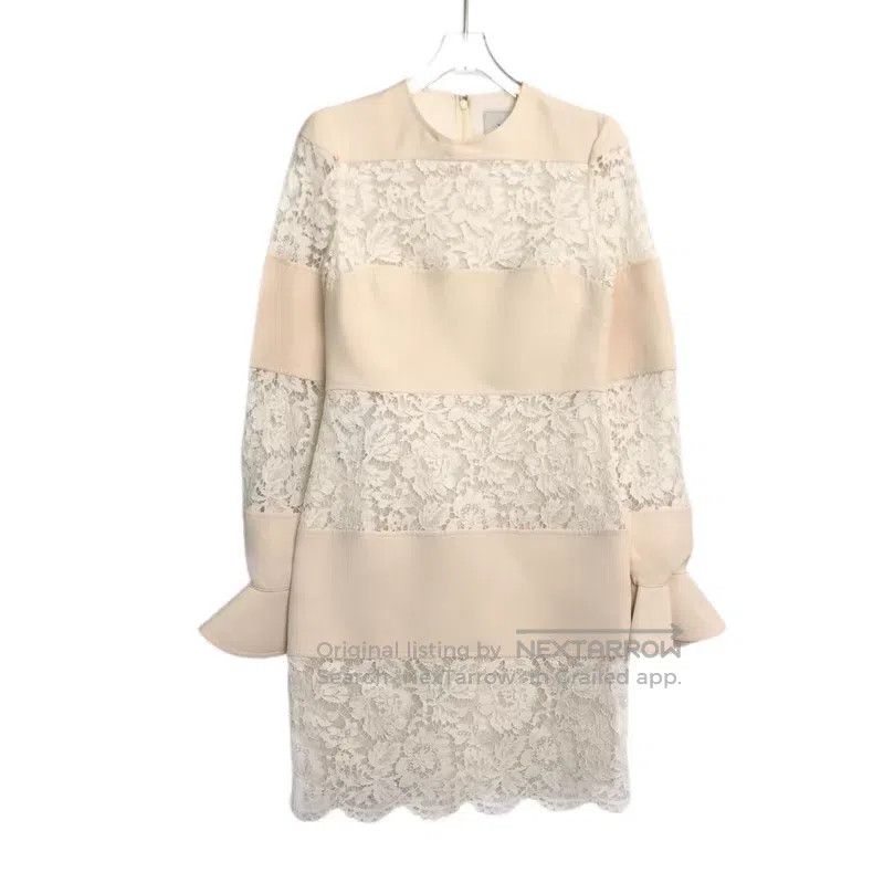 Valentino Valentino Lace long-sleeved crew neck dress Size S / US 4 / IT 40 - 1 Thumbnail