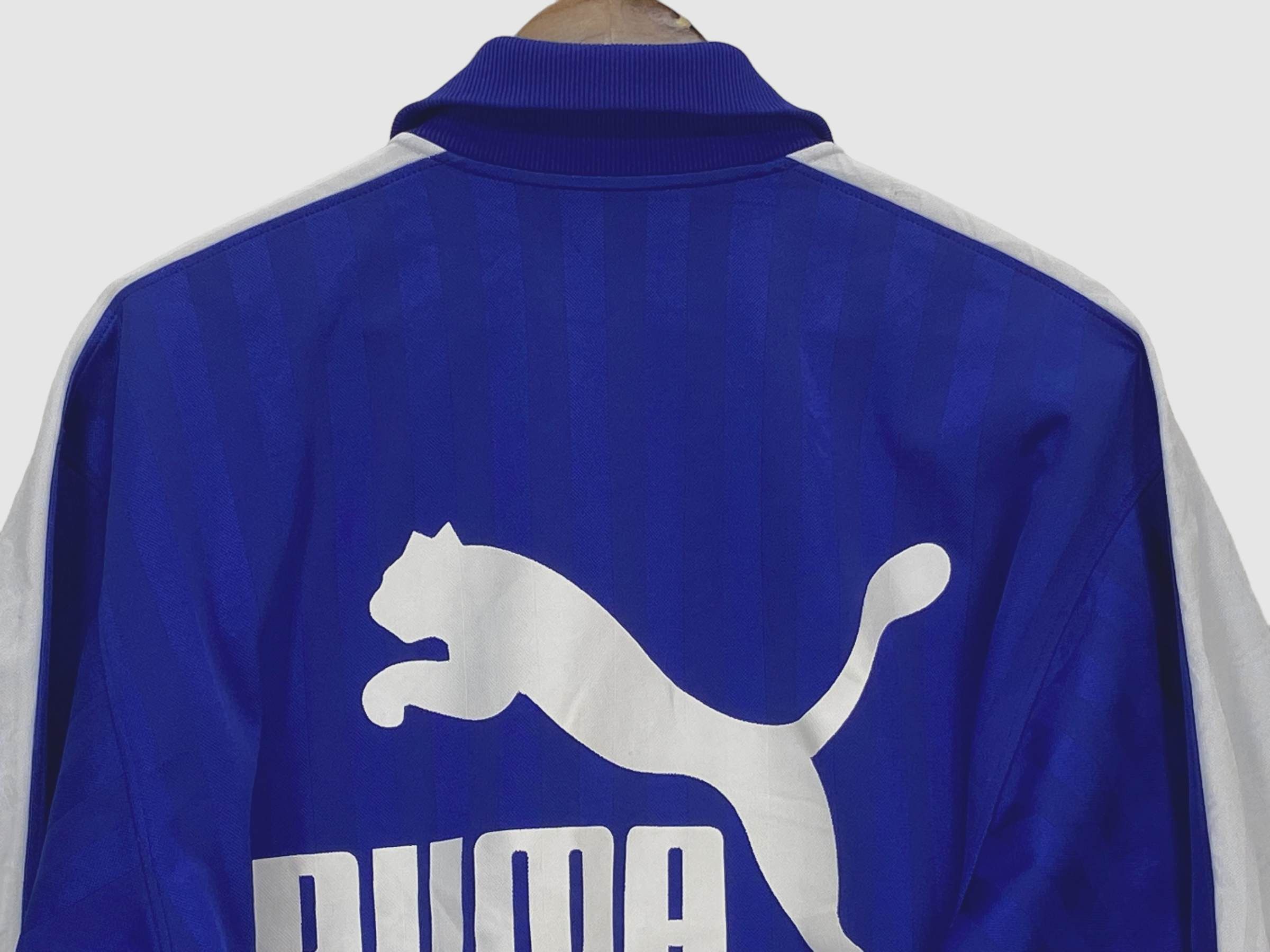 Puma × Vintage Vintage Puma 90s Blue Track Jacket – Retro Sportswear Zip-Up Size US XXS / EU 40 - 5 Thumbnail