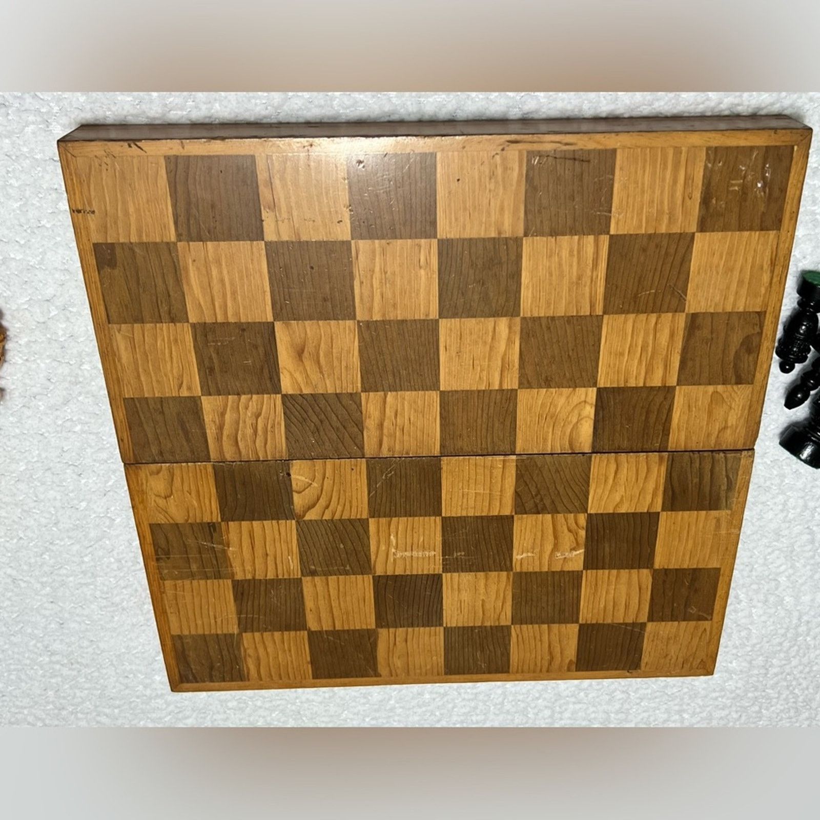 Vintage Vintage 70’s 80’s Hand Carved Indian Wooden Chess Set & Box Size ONE SIZE - 6 Thumbnail