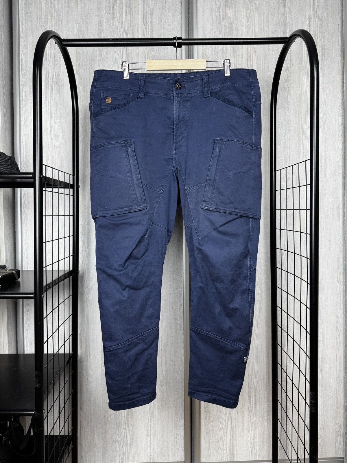 G-Star G-Star Raw Zip Pkt 3D Skinny Cargo faded blue pants size 38 Size US 38 / EU 54 - 1 Thumbnail